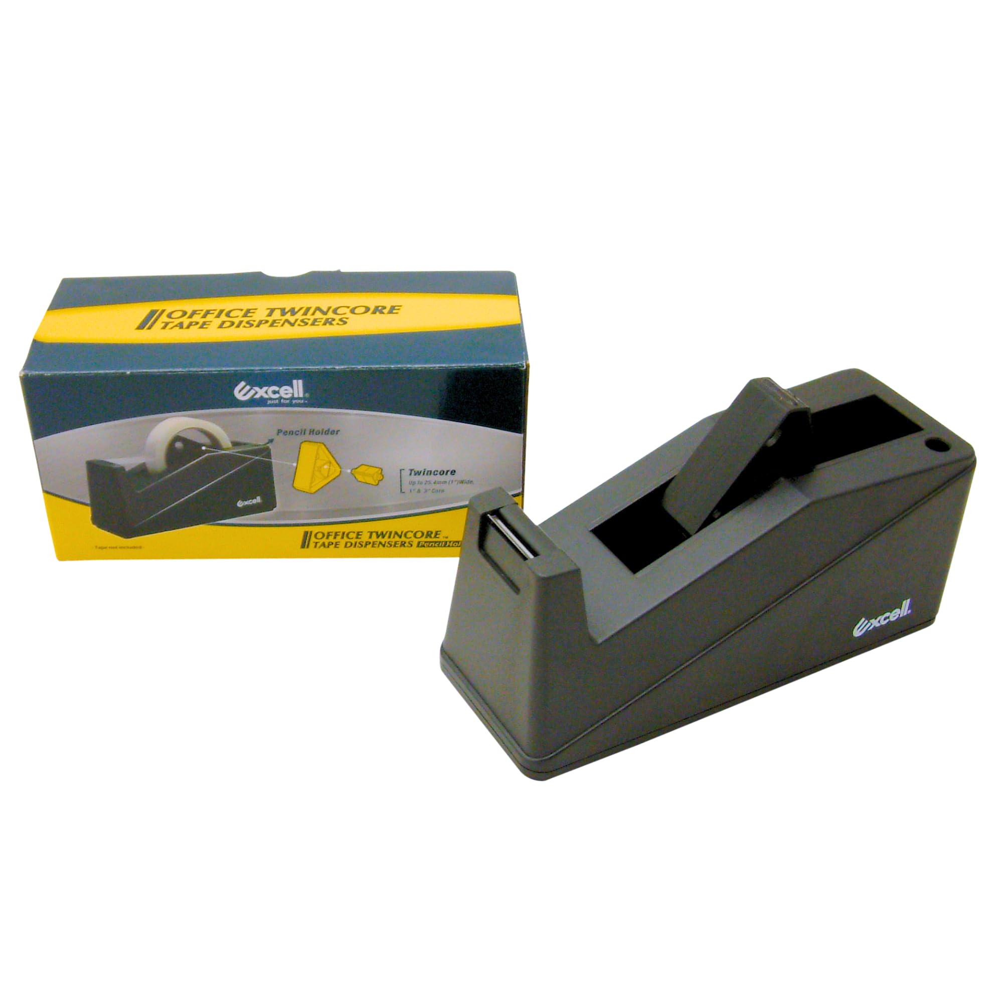 Excell Tischabroller Abroller schwere Ausführung bis 25mm Adapter Kern 25/76mm
