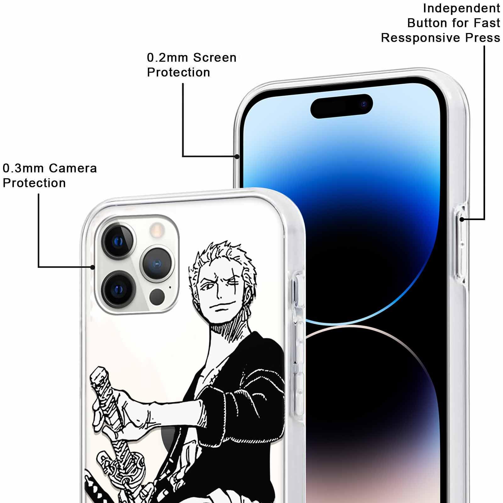 2 Packs Anime Case for iPhone 14 Pro Max 6.7'' Anime One Piece