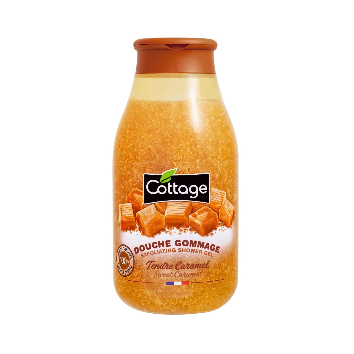 Cottage - Dusche Weiche Scrub Caramel Peeling Körner 100% natürlich 1 Einheit - 270 ml