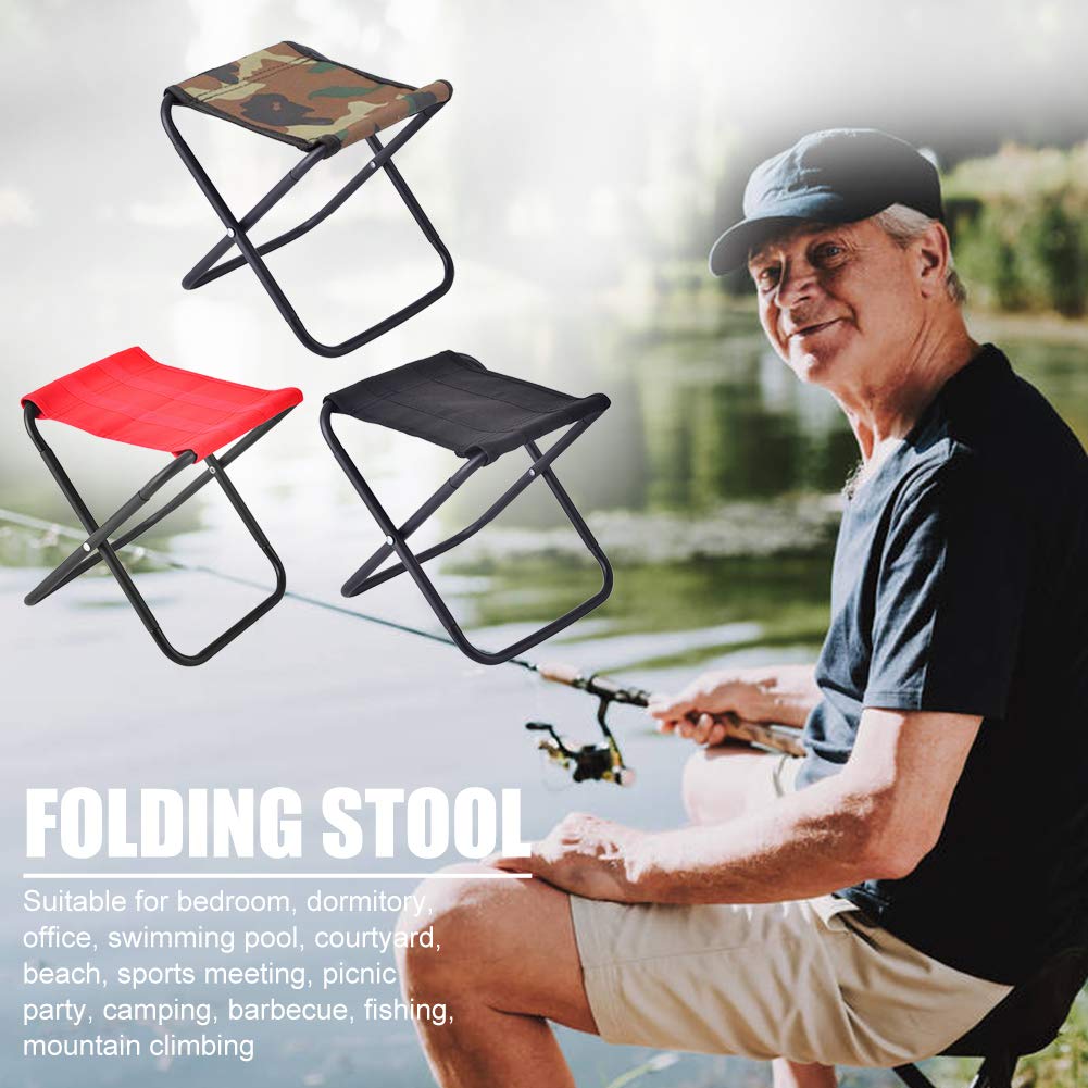 Seat Ogrodowy Krzesło Płótno Składane Kemping Stołek, Składany Kemping Stołek, Przenośne Krzesło Siedzenie z Carry Stołek Lekki Grill Składany stołek Zewnętrzny Camp Turystyka Piknik Siedzenia Krzesło