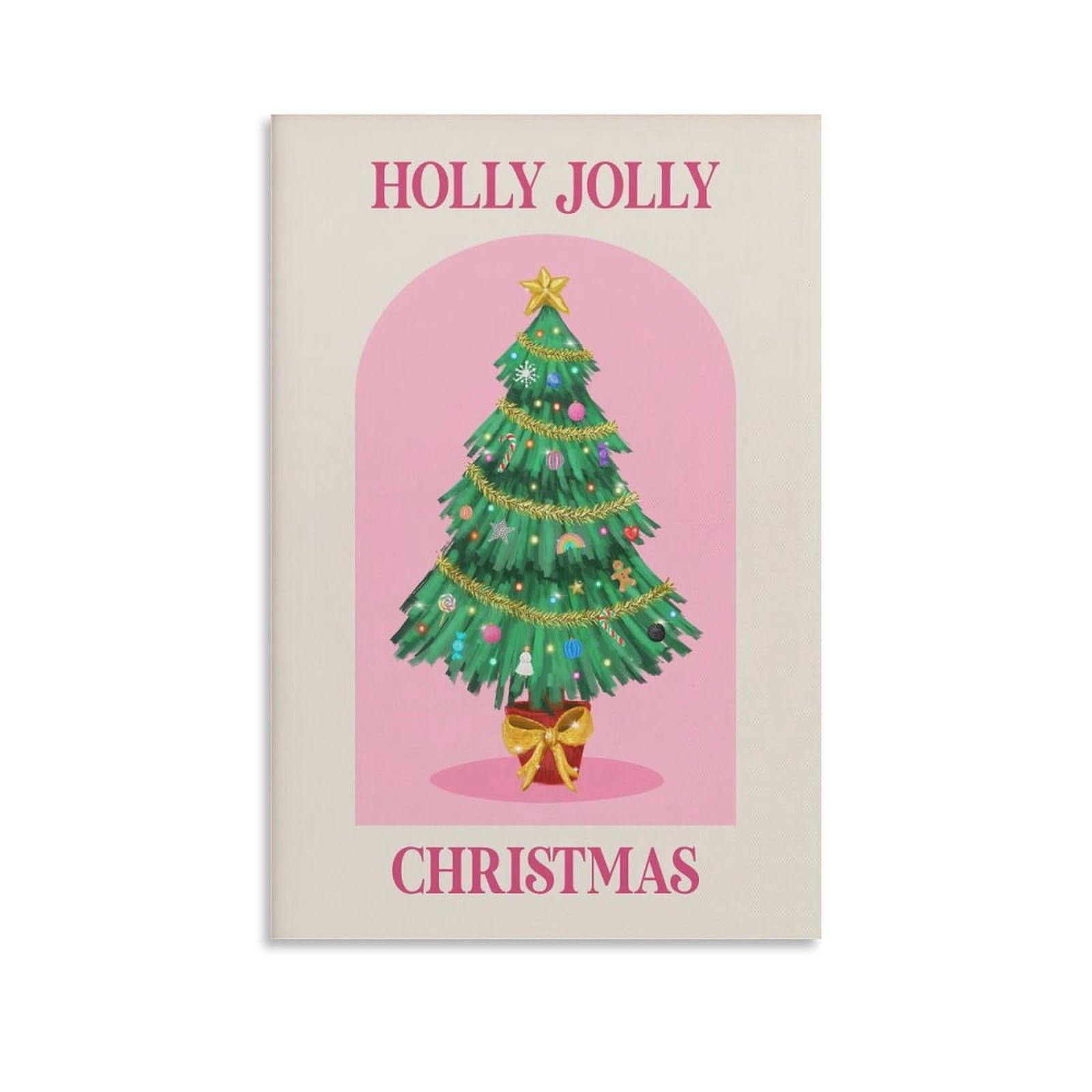 amazon-com-retro-christmas-tree-print-pink-christmas-printable-wall-art-holly-jolly-print-retro-holiday-poster-print-poster-wall-art-canvas-artwork-wall-decor-prints-painting-art-prints-picture-home-decoration-posters-prints