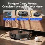 Redroad Robot Vacuum Mop Robot Vacuums 30000Pa