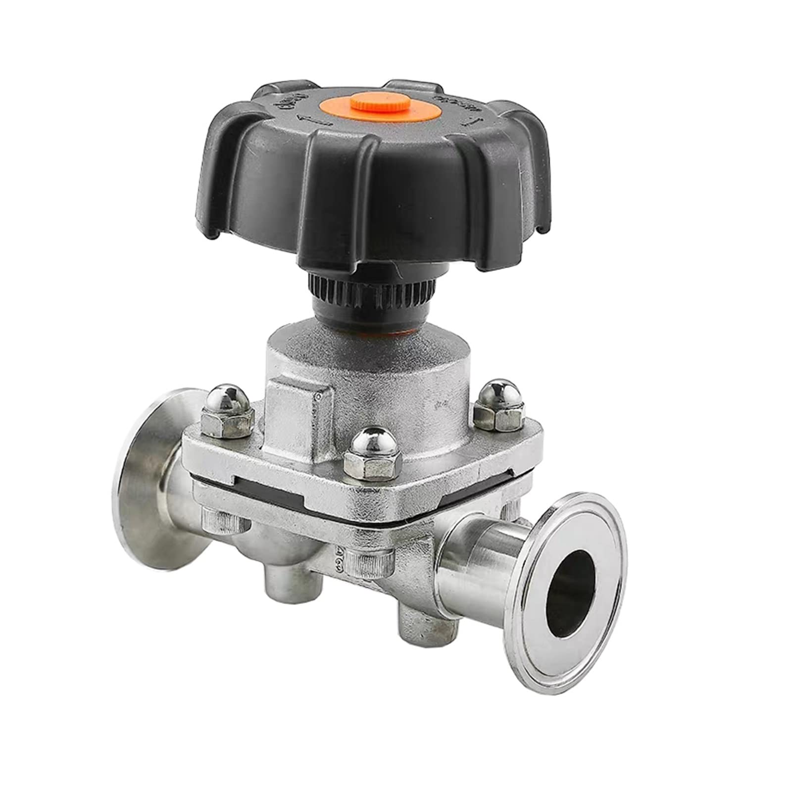 1/2" 3/4" 1-1/4" 1" 2 Way Quick Install Diaphragm Valve Sanitary Stainless Steel 316L Tri-Clamp OD 50.5mm(51mm)