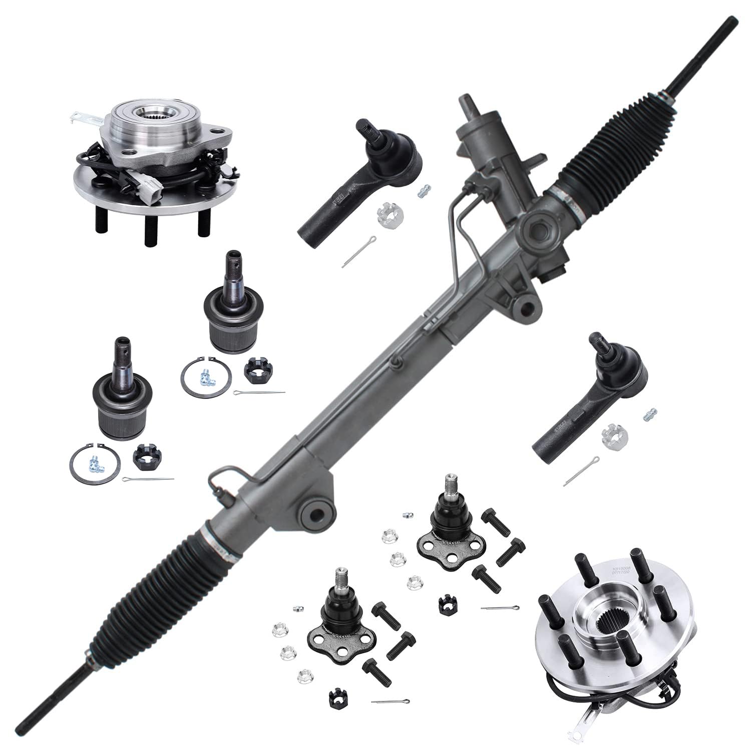 Detroit Axle - 4WD Rack &amp; Pinion Kit for 00-04 Dodge Dakota, 00-03 Durango