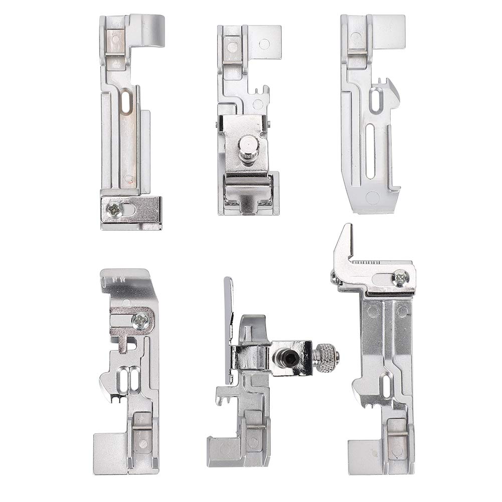 Kit piedino premistoffa per macchina da cucire domestica da 6 pezzi Set di strumenti per cucire overlock con taglierina laterale multifunzione