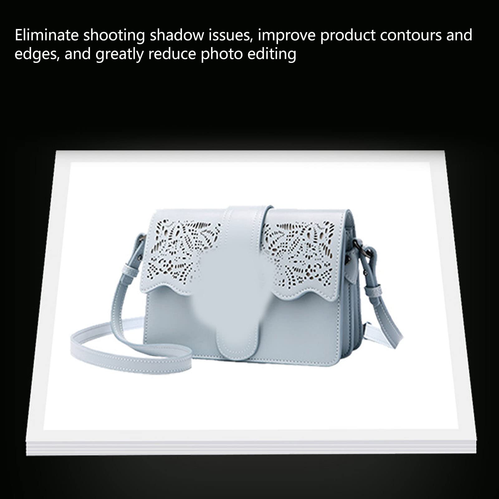 Scatola Luminosa per Foto, Pannello Luminoso Senza Ombre LED da 29 Cm/11,4, Luce Inferiore per Fotografia 800LM, 6000K-6500K, per la Fotografia di Prodotti di Gioielleria
