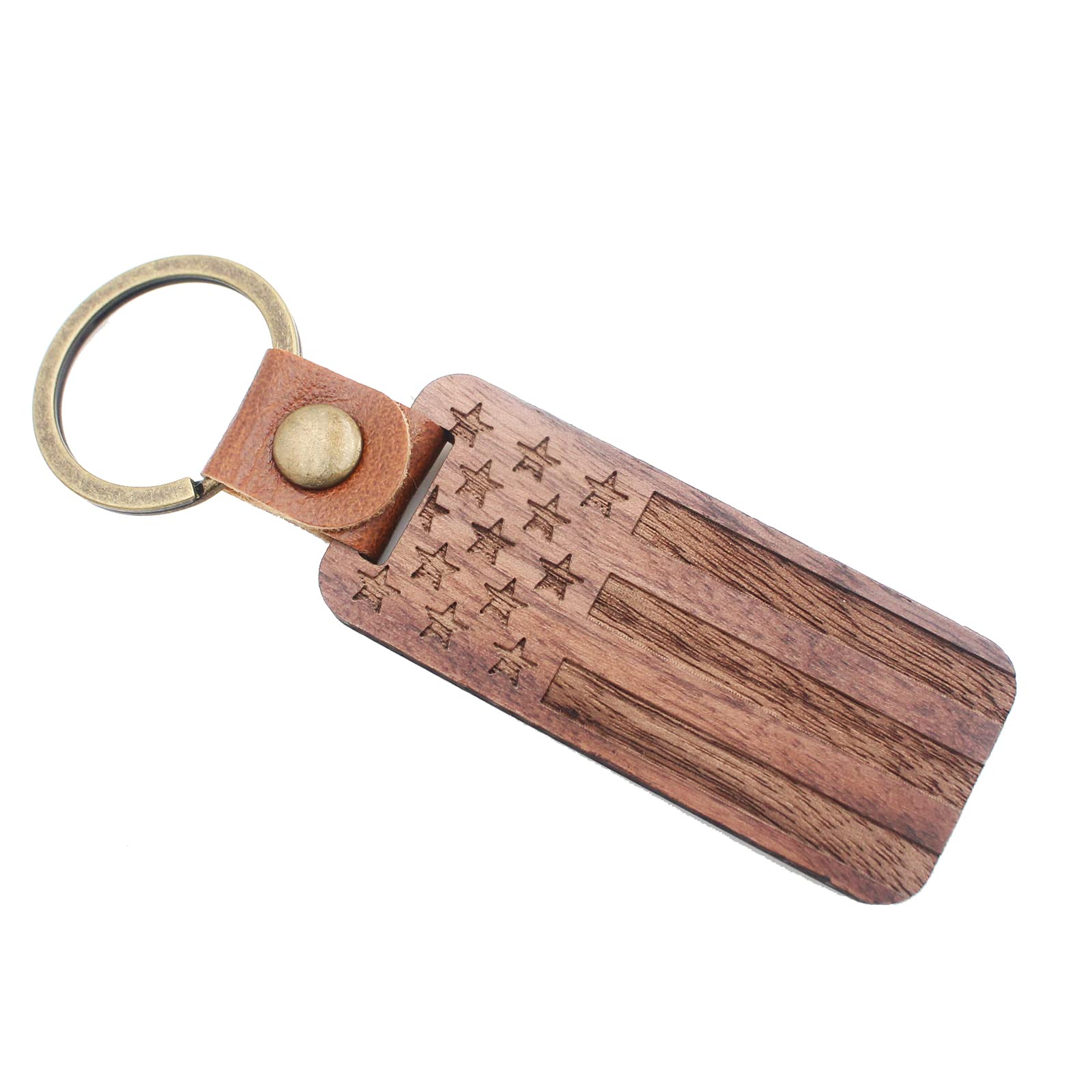 “DRIVE SAFE” Car wood Keychain, Wooden Keychain with Leather Strap for Gift Men and Women