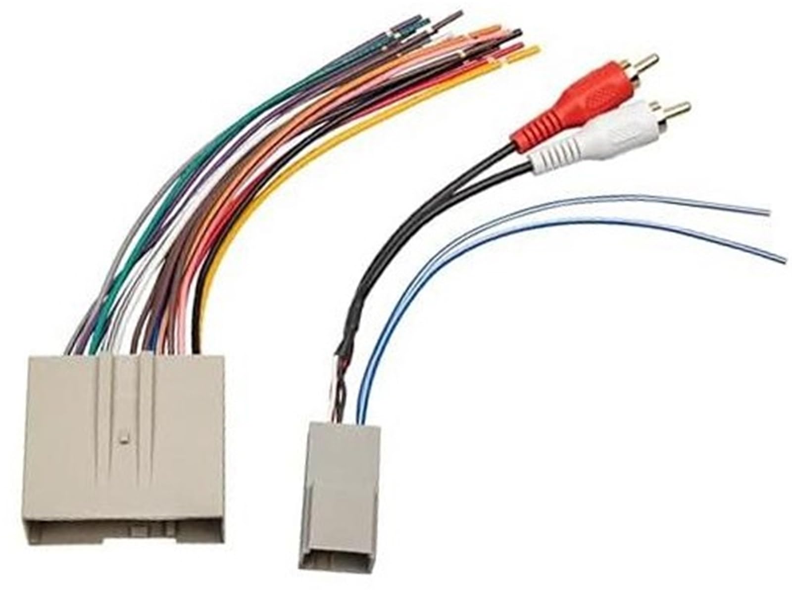 Reemplazo con, Ford, for F-150, F250, for Lincoln, for Mercury, 2003-2013 Arnés de cables for radio estéreo Unidad principal Adaptador de video RCA Conector de entrada de alimentación de ampli