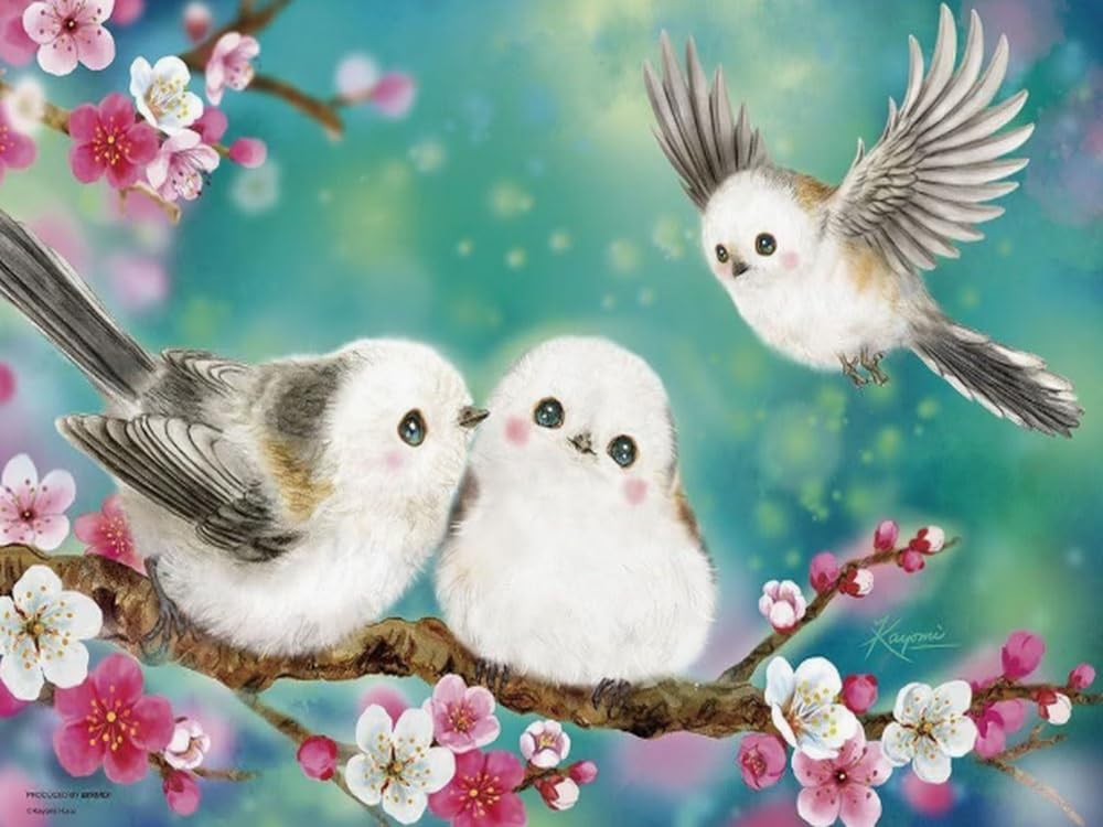 Brennora Embroidery Cross-Stitch Kits for Adults Beginners Pre Printed Cross Stitch Kit 11CT Needlework Arts and Crafts for Home Decor Bird 16x20 inch