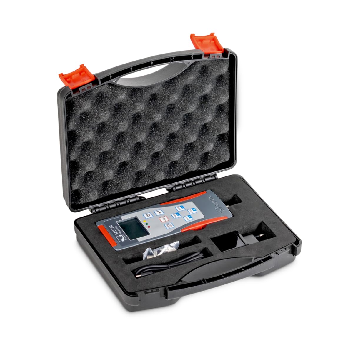 Sauter FM 200 - Medidor de fuerza digital con pantalla gráfica y memoria, legibilidad [d]: 0,1 N, rango de medición [Max]: 250 N