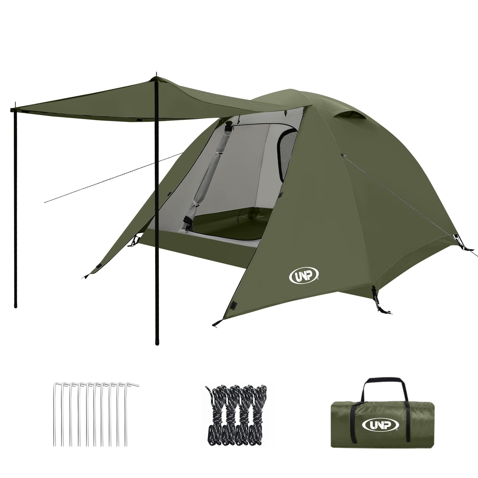 【開封・未使用】unp テント 2人用 ドームテント キャンプ 二重層構造 防風 Amazon.co.jp: UNP テント 2人用 ドームテント 1人用 キャンプテント