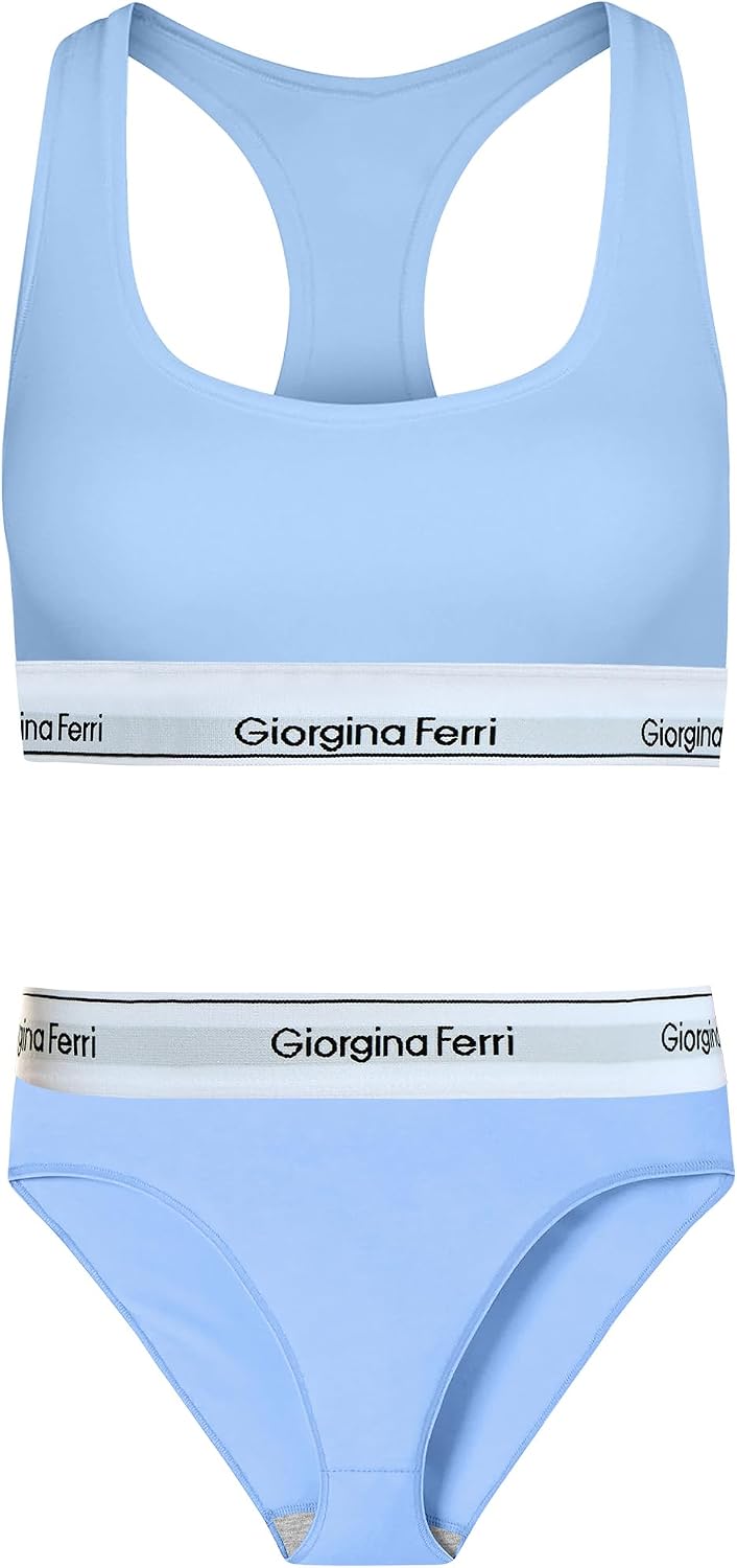 Giorgina Ferri 2’li Set Kadın Günlük Kullanıma Uygun Spor Bralet + Slip Külot Elsa