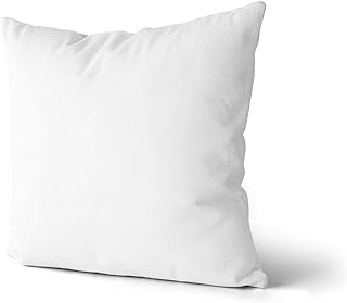 oceanevo® Cushion Inner Pad Polyester Hollowfibre Decorative Cushion Stuffer Inserts Filled White Square Pillow Inner Fillers Scatters for Bed Couch Sofa 18"x18"(45x45cm)