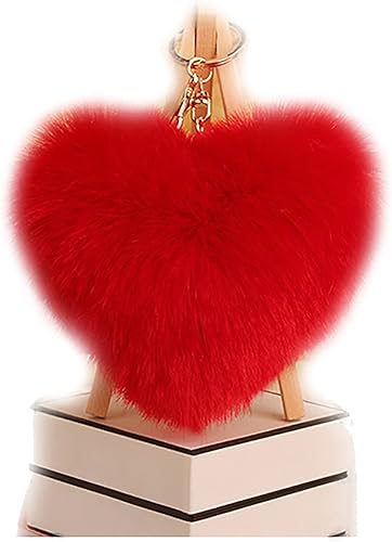 Llavero de bola de conejo artificial, bolso de pompón, colgante de juguete, borla