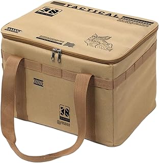 Bolsa de almacenamiento para acampar - Bolsa de transporte del organizador de almacenamiento de campamento | Duffel de bolsa plegable de 30L con mango ergonómico | Recipiente de campamento portátil im