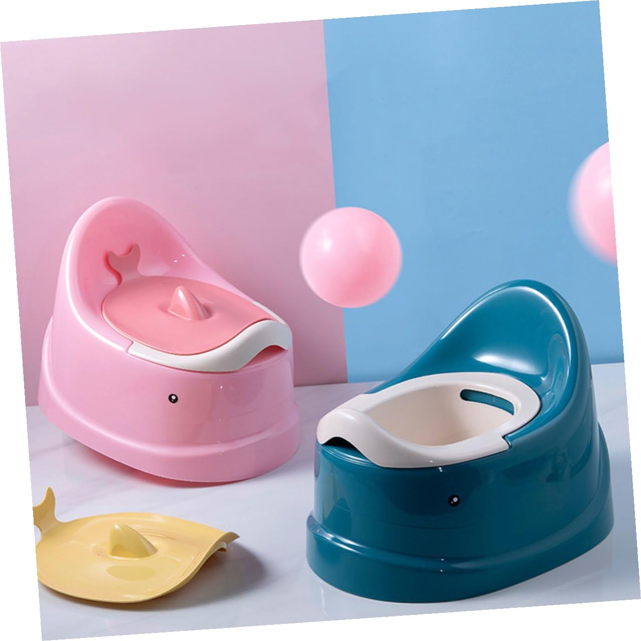 Töpfchen Trainings Wc Sitz für Mädchen und Jungen Tragbarer Leichter Toilettentrainer mit Multifunktionalem Urinal für Zuhause Auto und Reisen Einfach zu Verwenden und Mitzunehmen