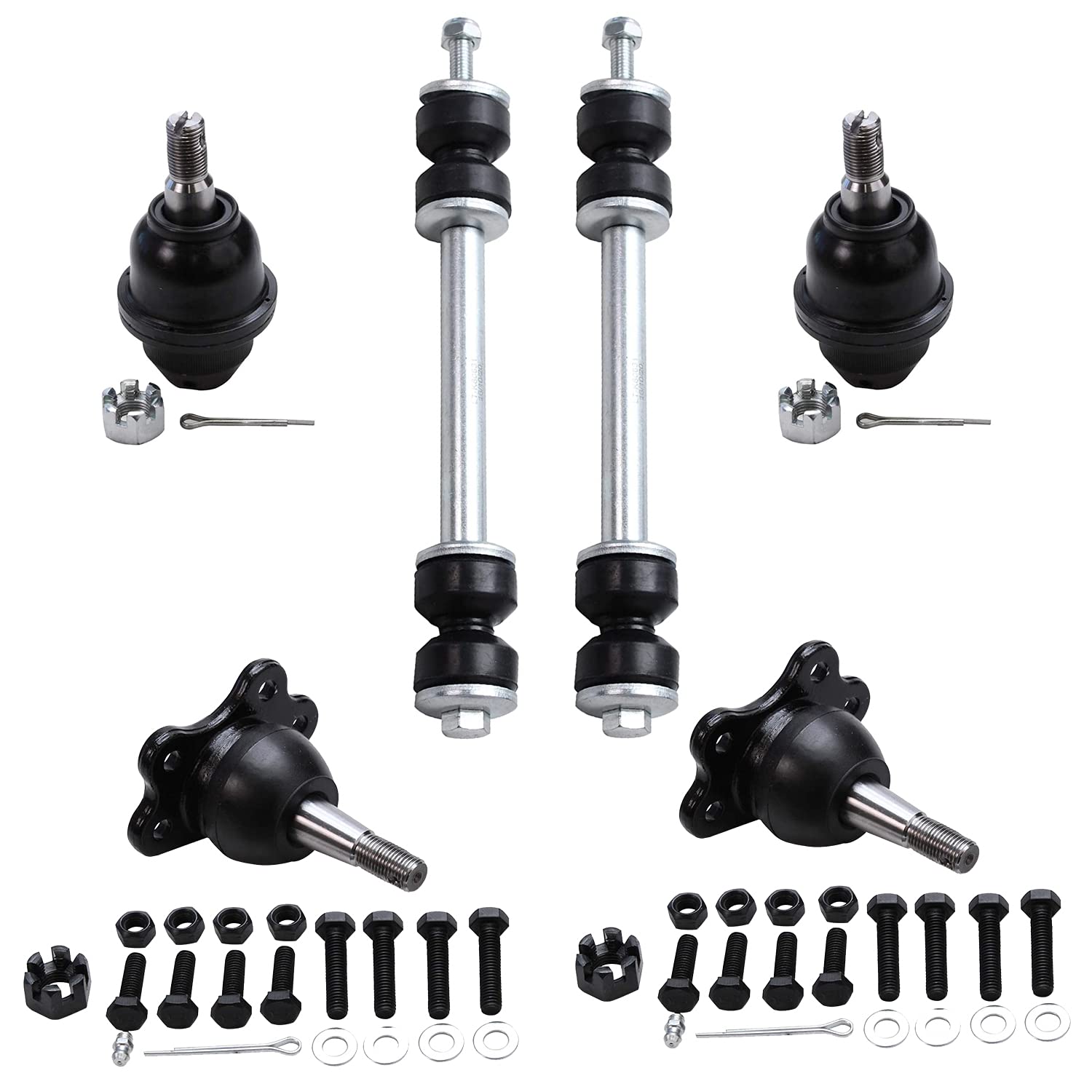 Buy Detroit Axle Front Upper Lower Ball Joints Sway Bars Replacement