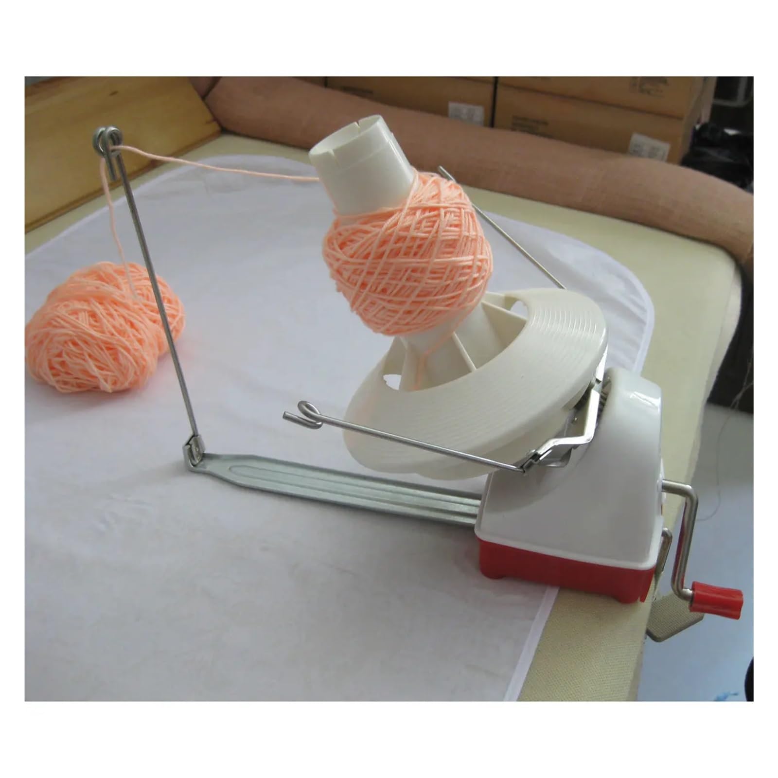 Spulenwickelmaschine, Wickelmaschine, Strickmaschine, handbetriebener Garnwickler, Faserschnurschnur, Kugelwicklung, manueller Wollwickler, klein, handbetrieben(Big)