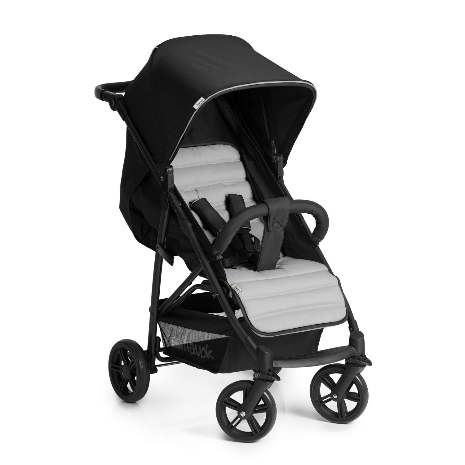 hauck Passeggino Rapid 4 - Passeggino Leggero Dalla Nascita Fino a ca. 3 Anni - Passeggino Compatto, Pieghevole e Regolabile - Passeggino Reclinabile - Grande Portaoggetti Fino a 3 kg - Nero