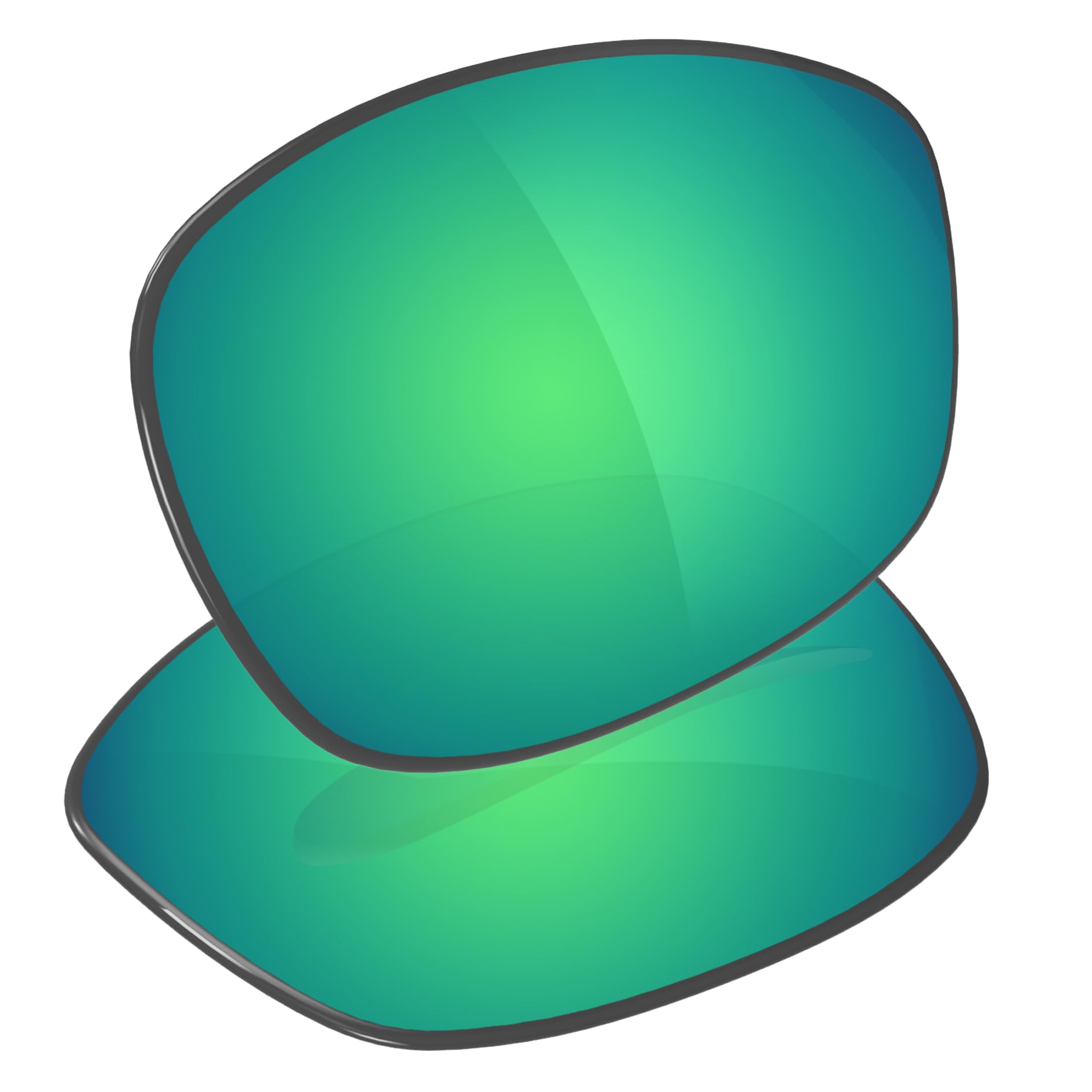 Galvanic Replacement Lenses for Oakley Blender OO4059 Sunglasses - Jade Polarized