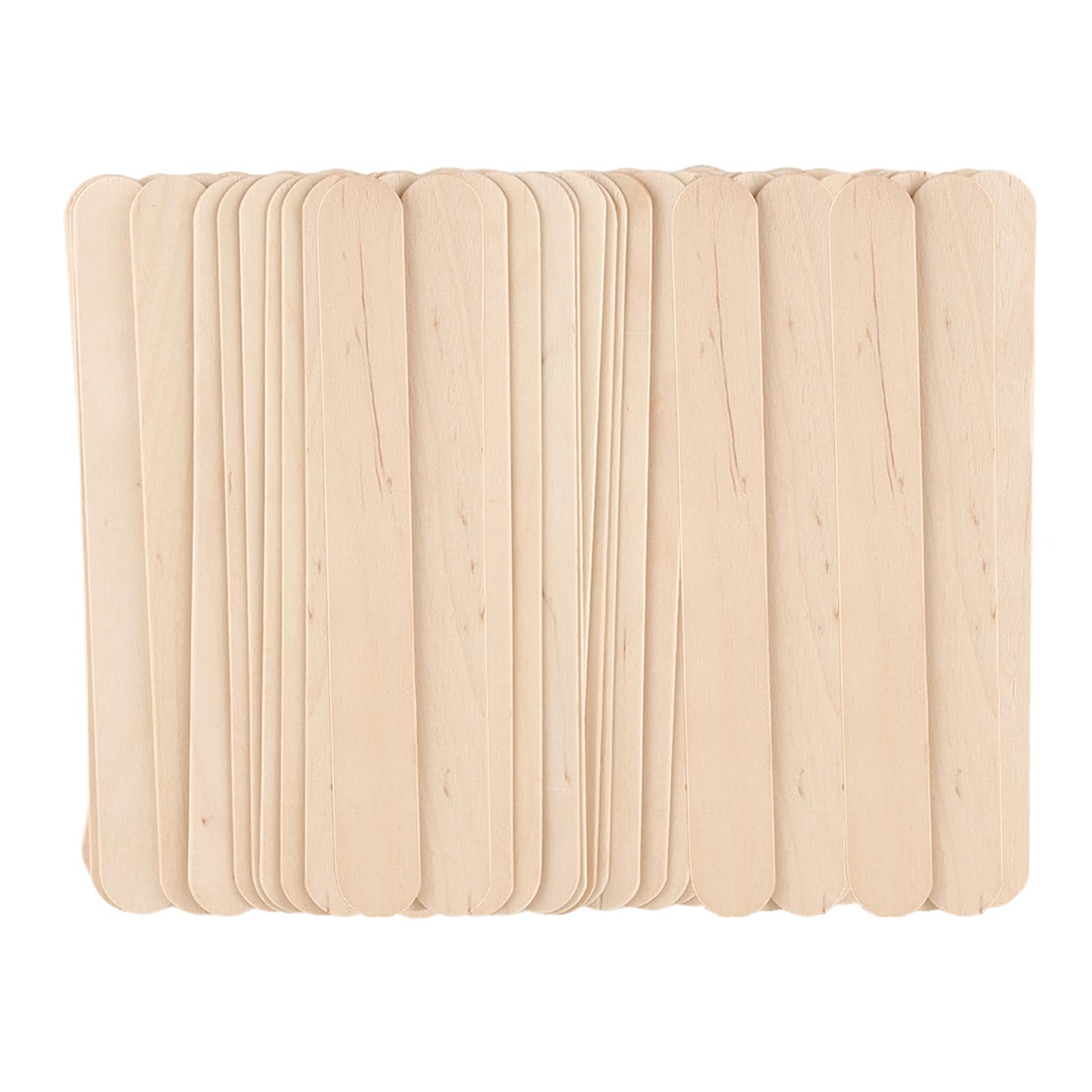 150 Pcs Large Wooden Waxing Sticks for Hair Removal for Body Face Jumbo Applicators Popsicle Sticks for Waxing Spatulas or Wood Craft Sticks