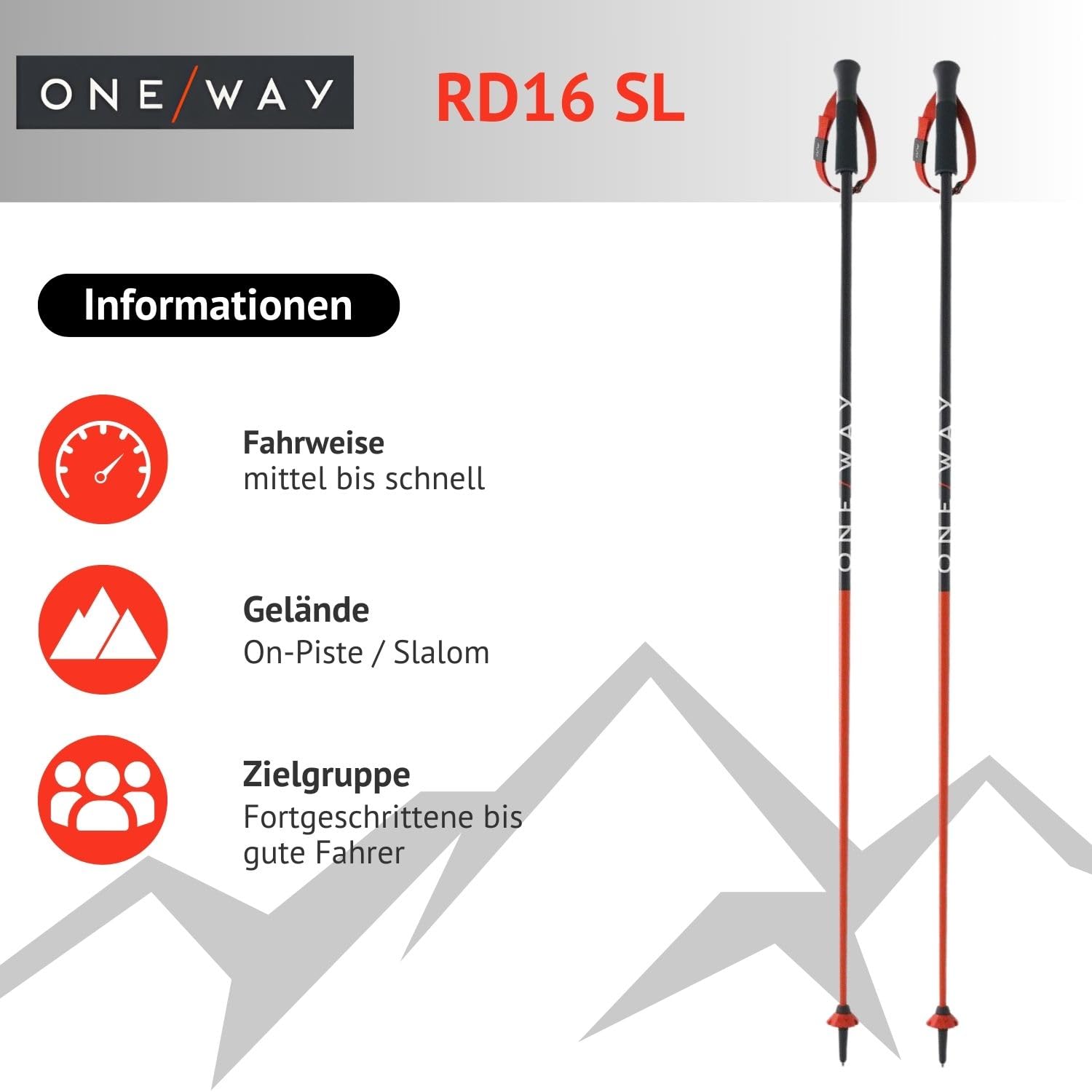 Oneway® Bastoni One Way RD 16 SL