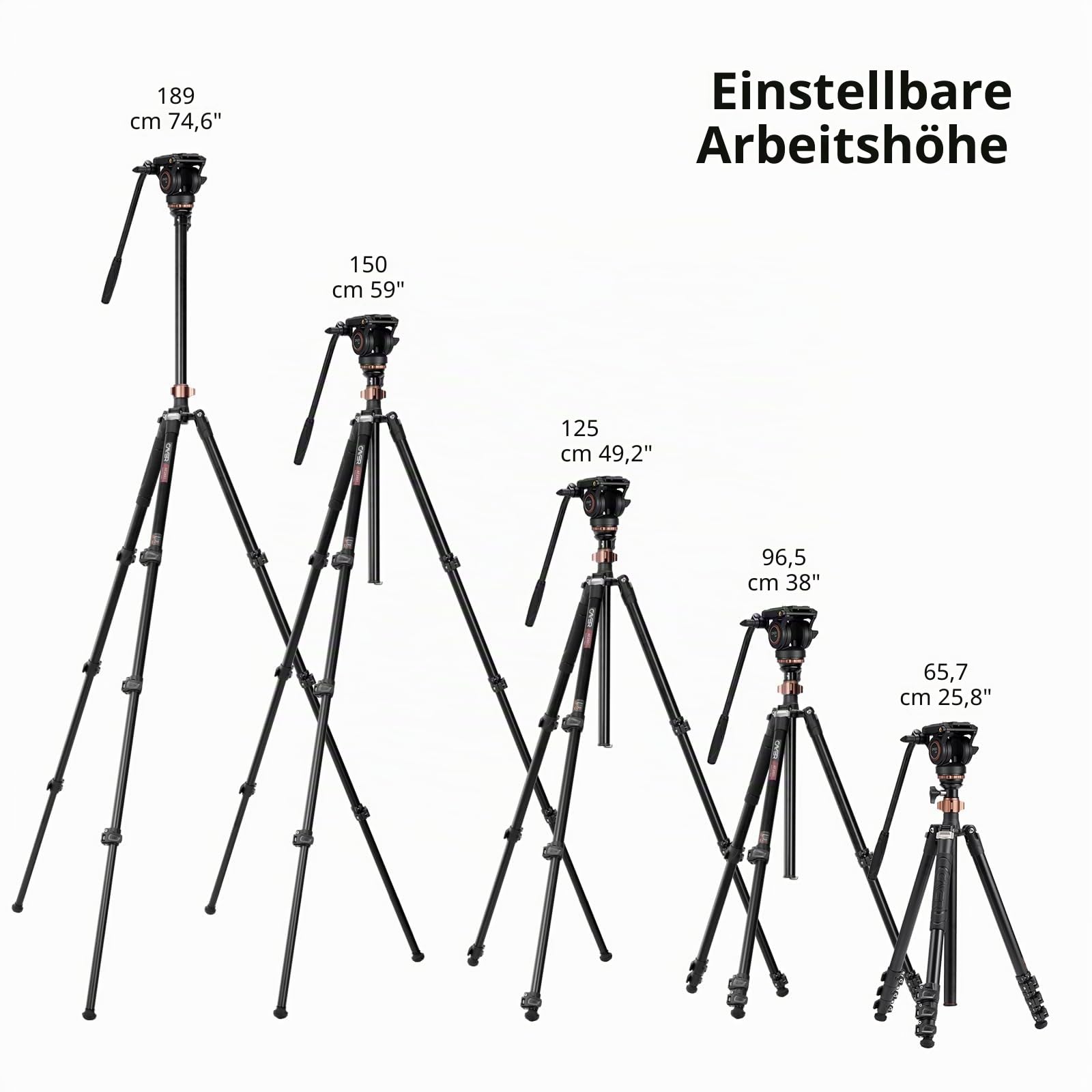 Cayer Professionelles Video Stativ Einbeinstativ Kit – Bild 6