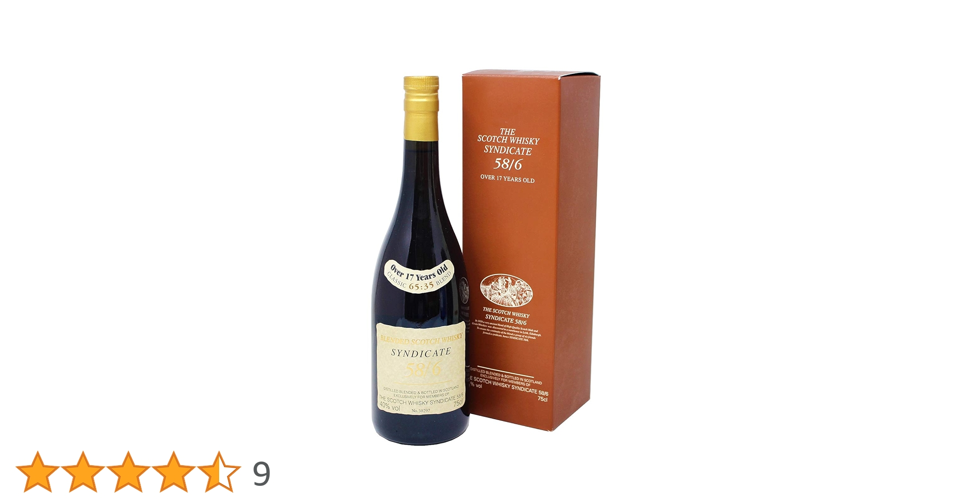 Amazon.co.jp: シンジケート 58/6 17年 箱付き 40度 750ml [正規