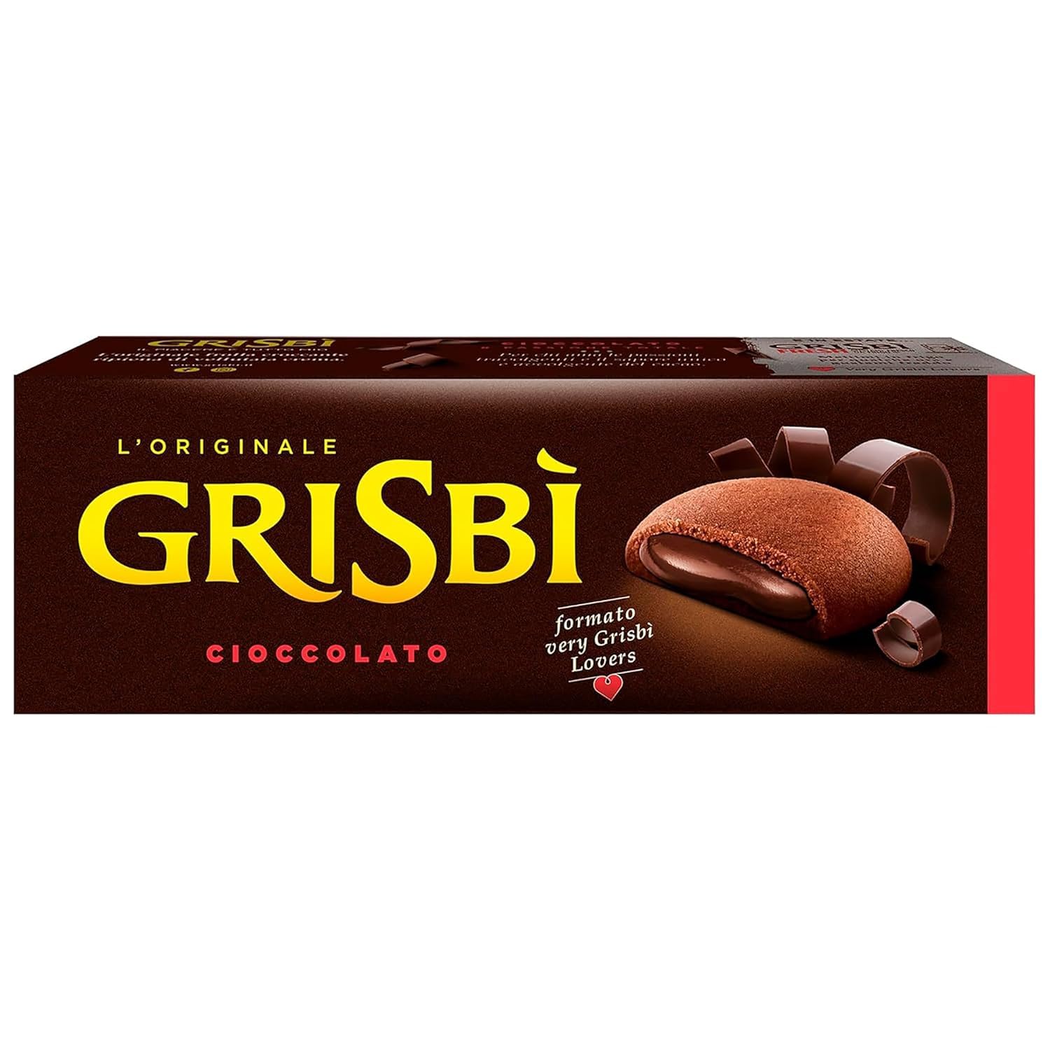 Italian Gourmet Bundle Grisbi Biscuits fourrés chocolat 6 x 135 g (810 g) – Gâteaux italiens cœur fondant cacao, snack gourmand pause café, format à partager + Italian Gourmet Polpa