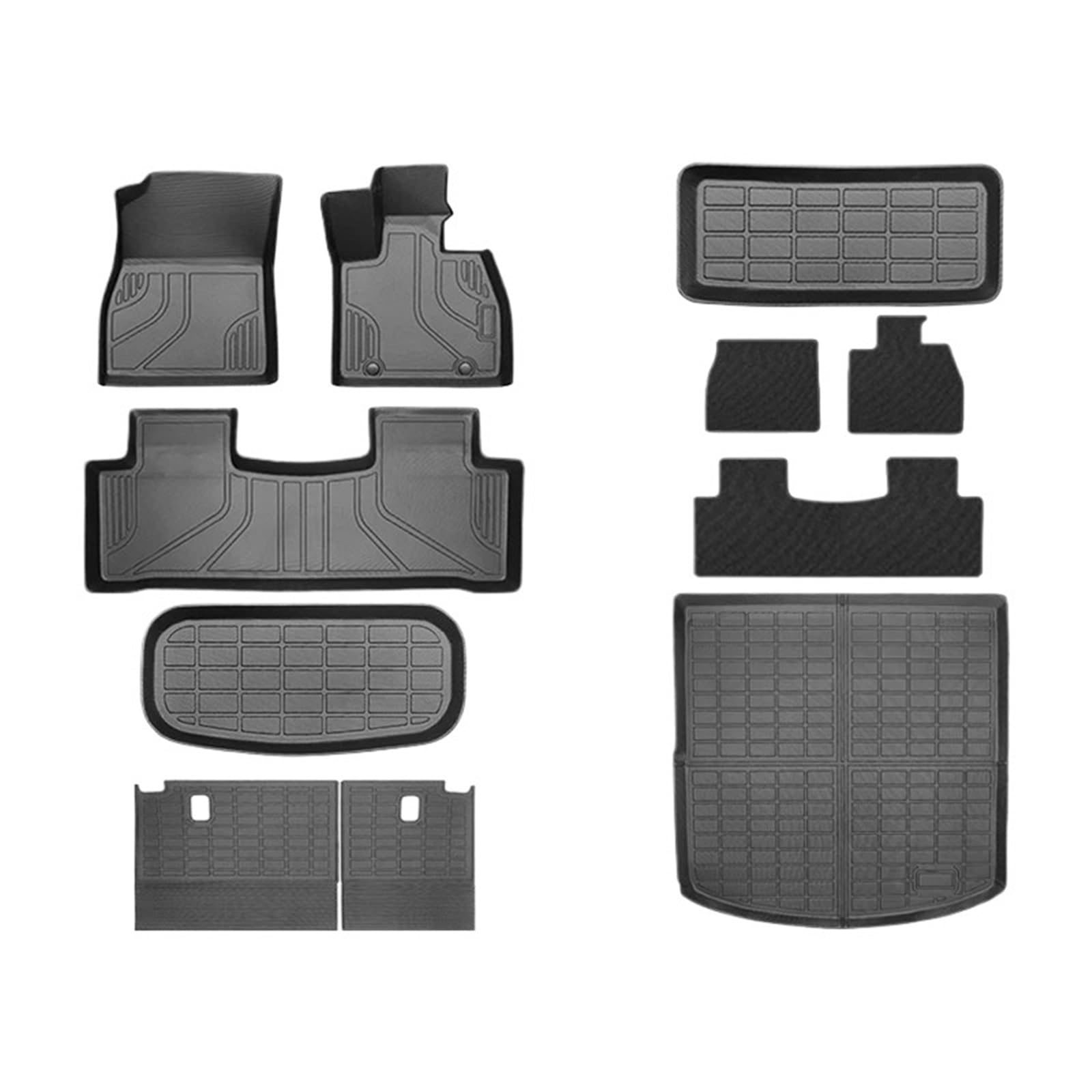 maty samochodowe Do BYD SEALION 7 2024 2025 | Dywaniki samochodowe (tylko RHD), oparcie bagażnika Frunk(11PCS Full Set)