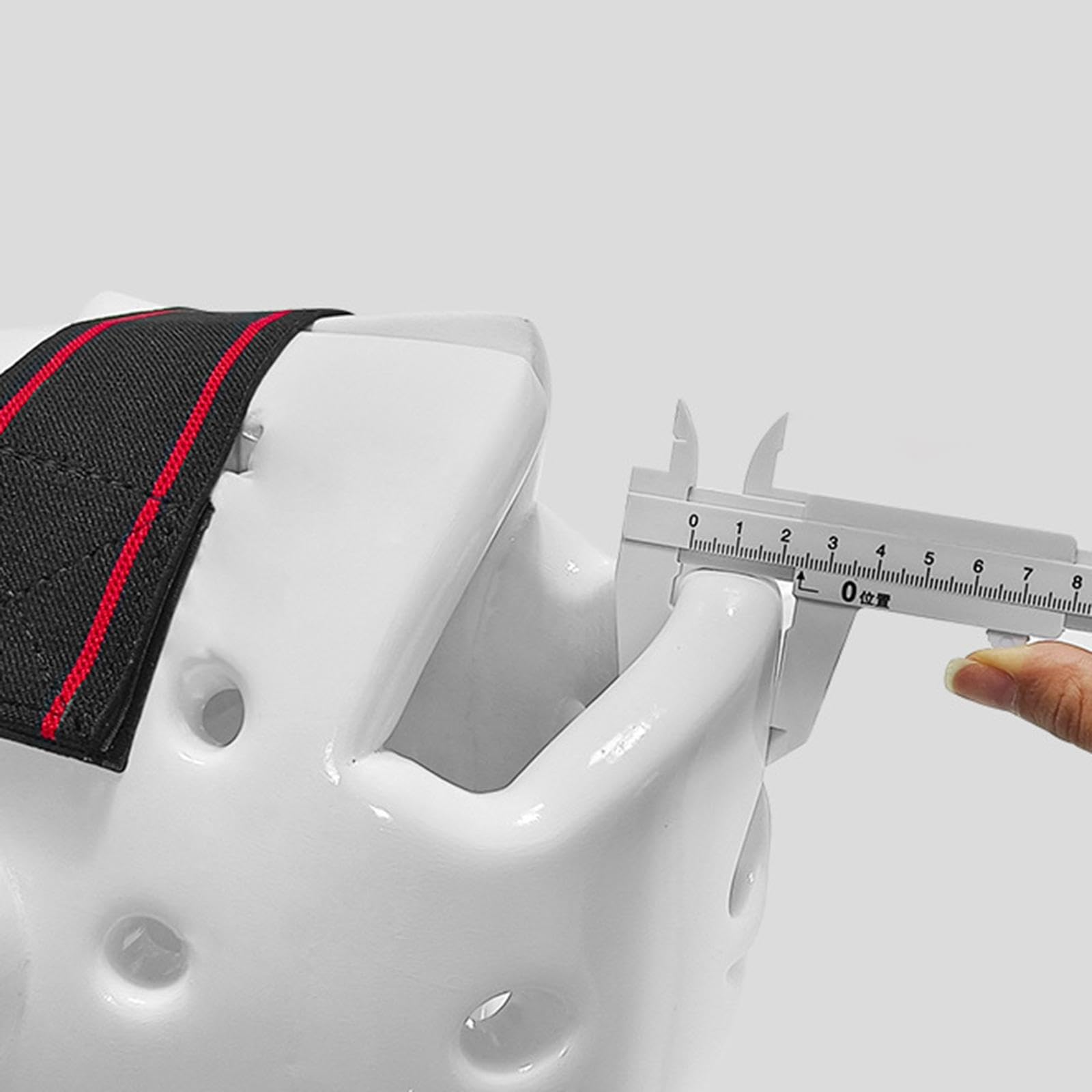 Maschera per karate, casco da boxe, per arti marziali, kickboxing, sparring, XL, bianco