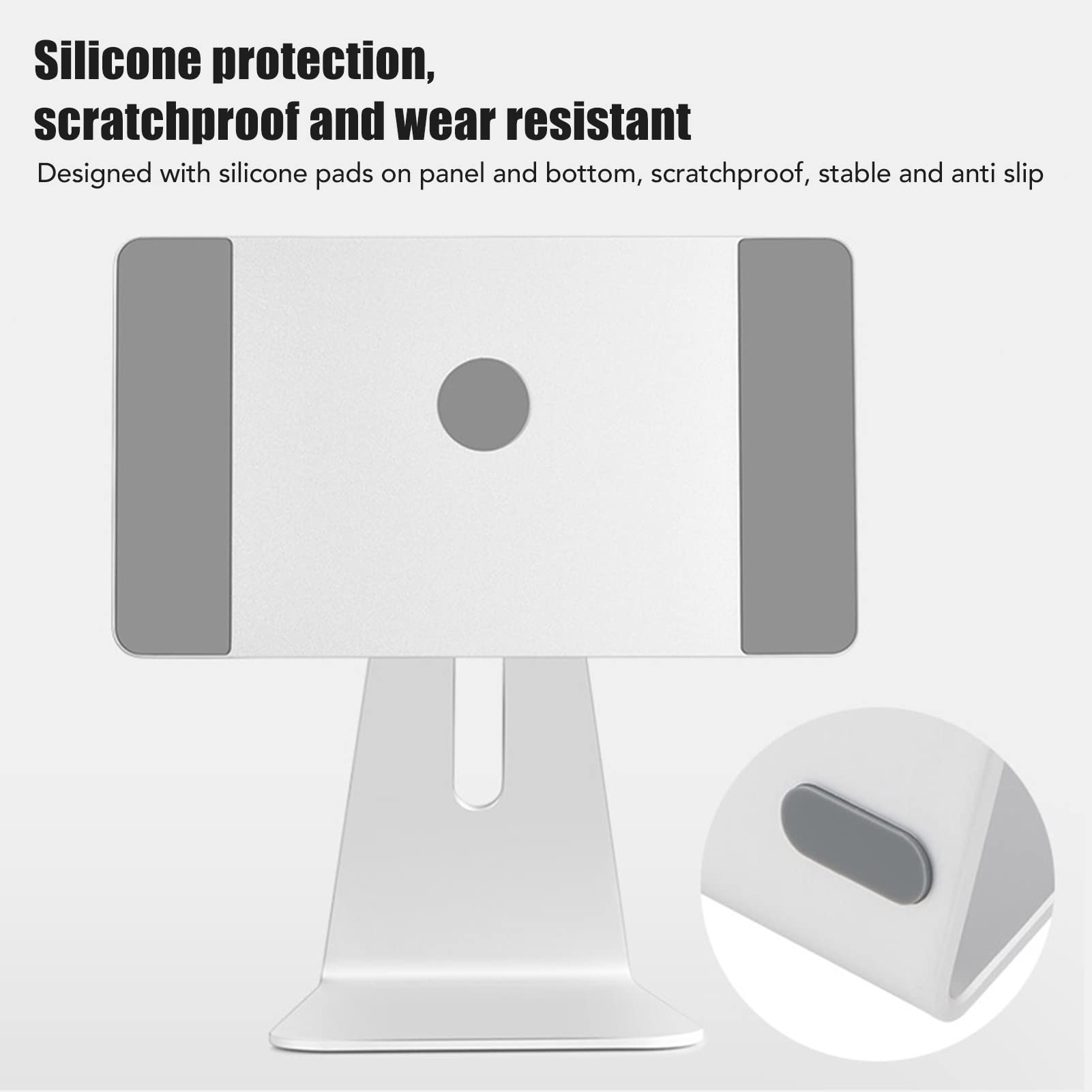 Haofy Supporto per Tablet, Robusto Supporto per Tablet IOS in Lega di Alluminio Progettato per IOS Silicone Antigraffio Ad Adsorbimento Accurato per Dispositivi da 10,9 Pollici 11