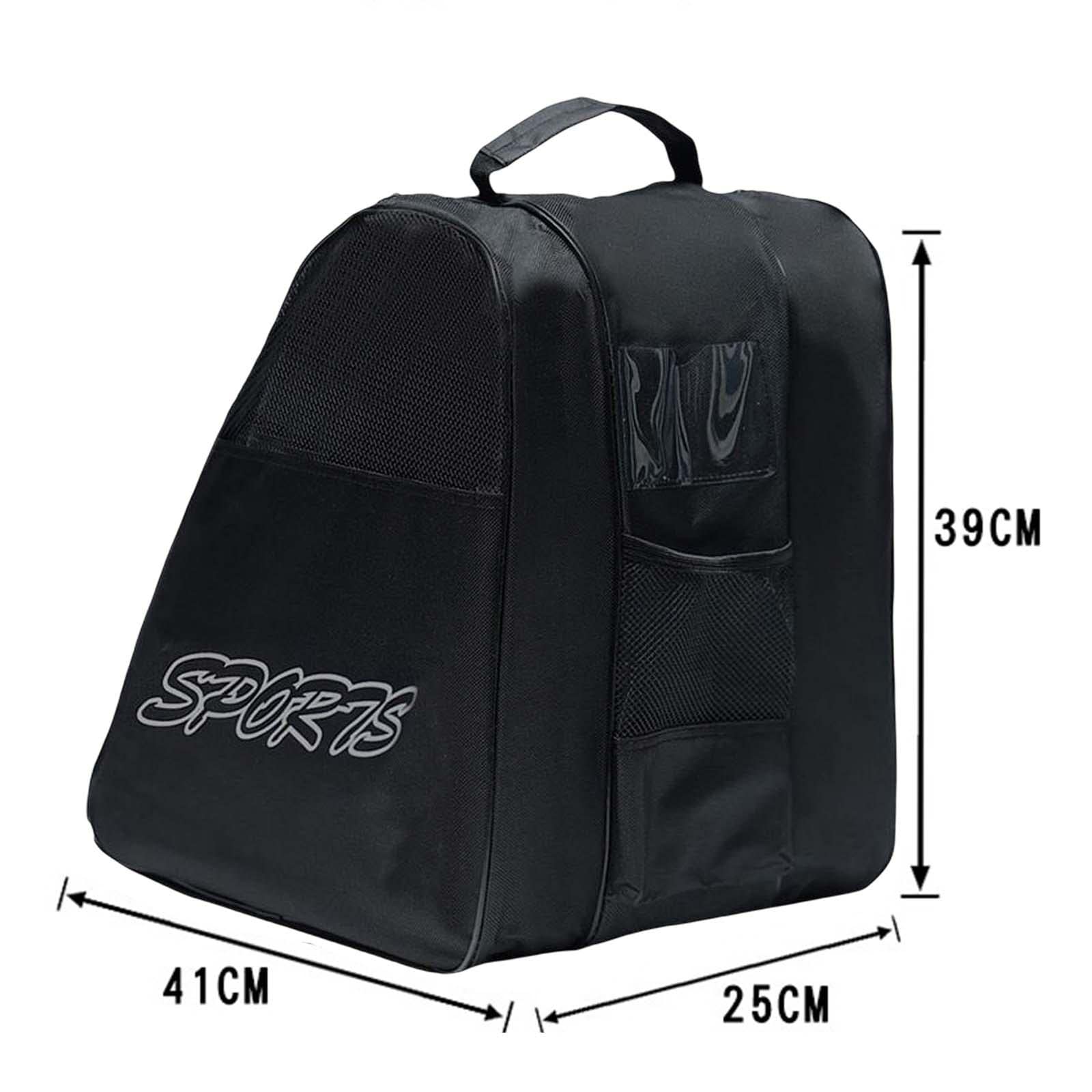 Oshhni Bolsa para Patines de Ruedas, Bolsa para Patines en línea para niños, Bolsas para Patines para niños/Adultos, Negro