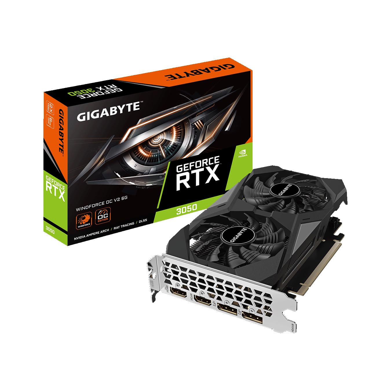 GIGABYTE NVIDIA RTX3050 搭載 グラフィックボード GDDR6 6GB【国内正規代理店品】 GV-N3050WF2OCV2-6GD