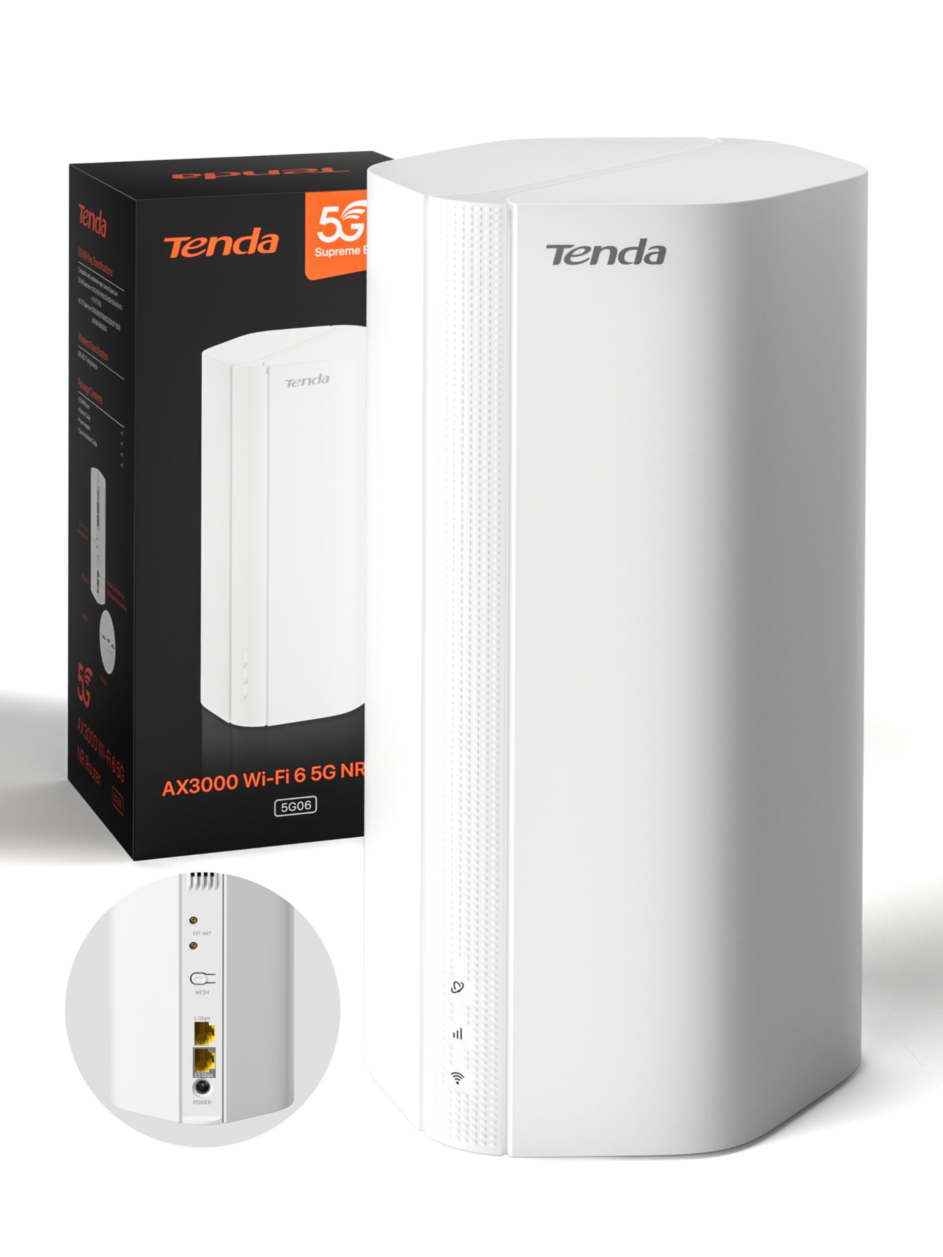 Tenda 5G06 AX3000 Wi-Fi 6 5G NR Router
