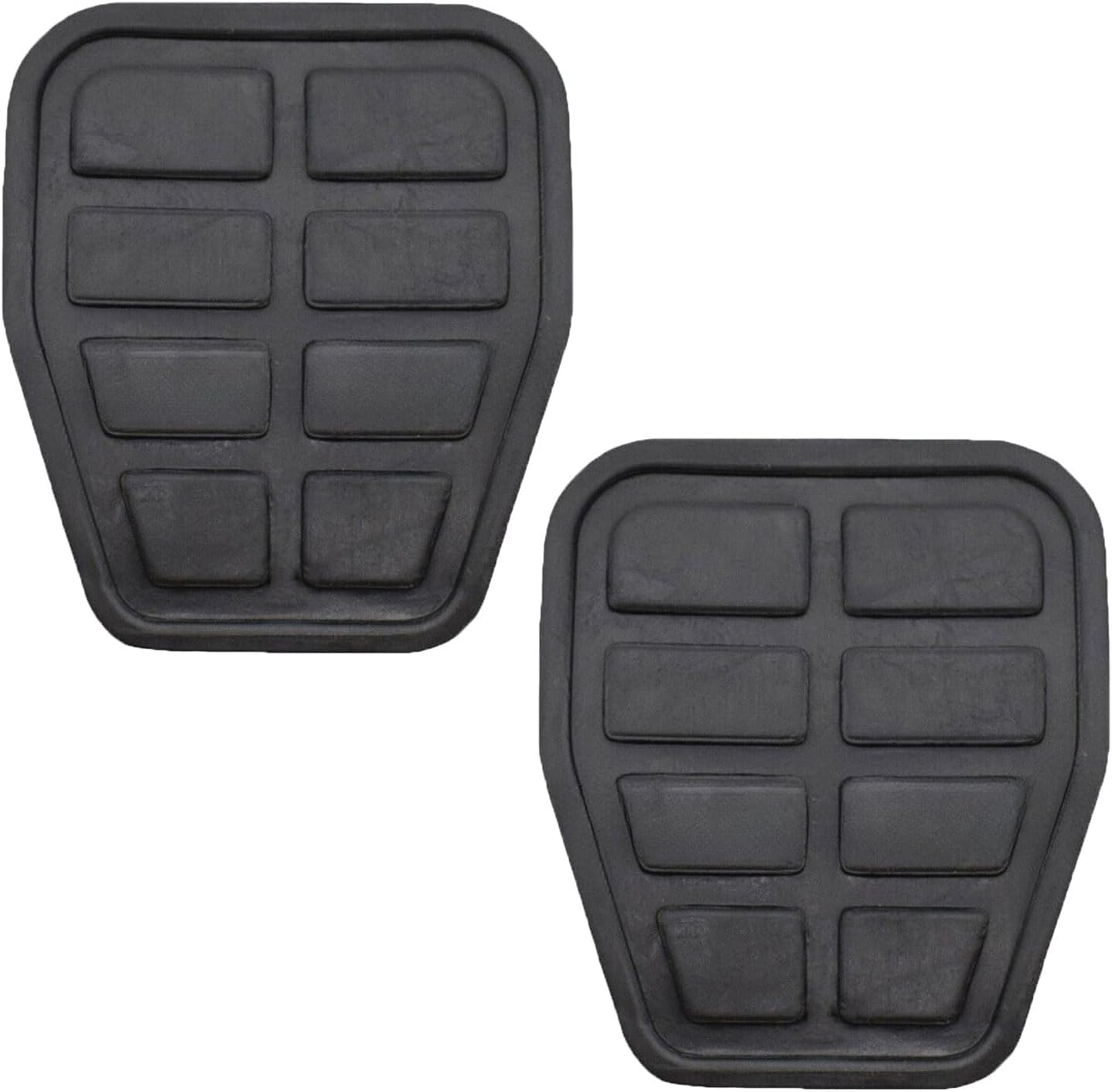 2Pcs 321721173 Rubber Brake Clutch Pedal Pad Cover, Pedal Pad Cover Compatible with VW Jetta Golf Mk2 Mk3 Passat B2 B3 B4 Polo Mk2 Mk3
