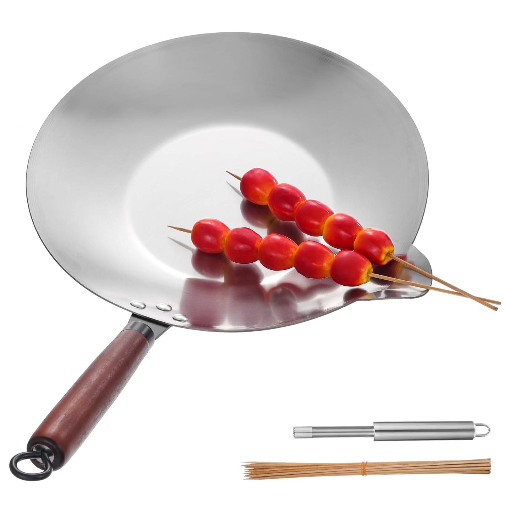 GRIRIW Sugar Dipping Wok Stove Pan Candy Melting Pot Metal Butter Pot Ideal for Baking Melting Treats