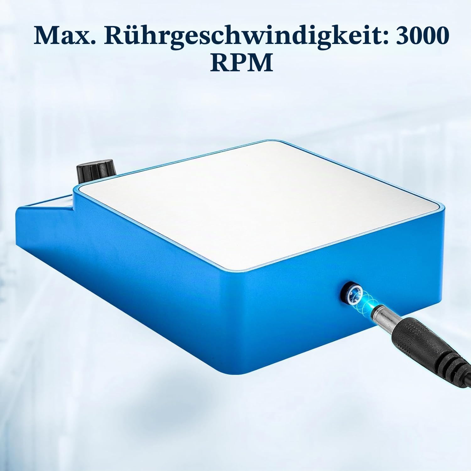 Magnetrührer mit 4 Rührstäben, Rührplatte, 3000 U/min, magnetischer Mischer, 3000 ml, Laborrührer (kein Heizen)