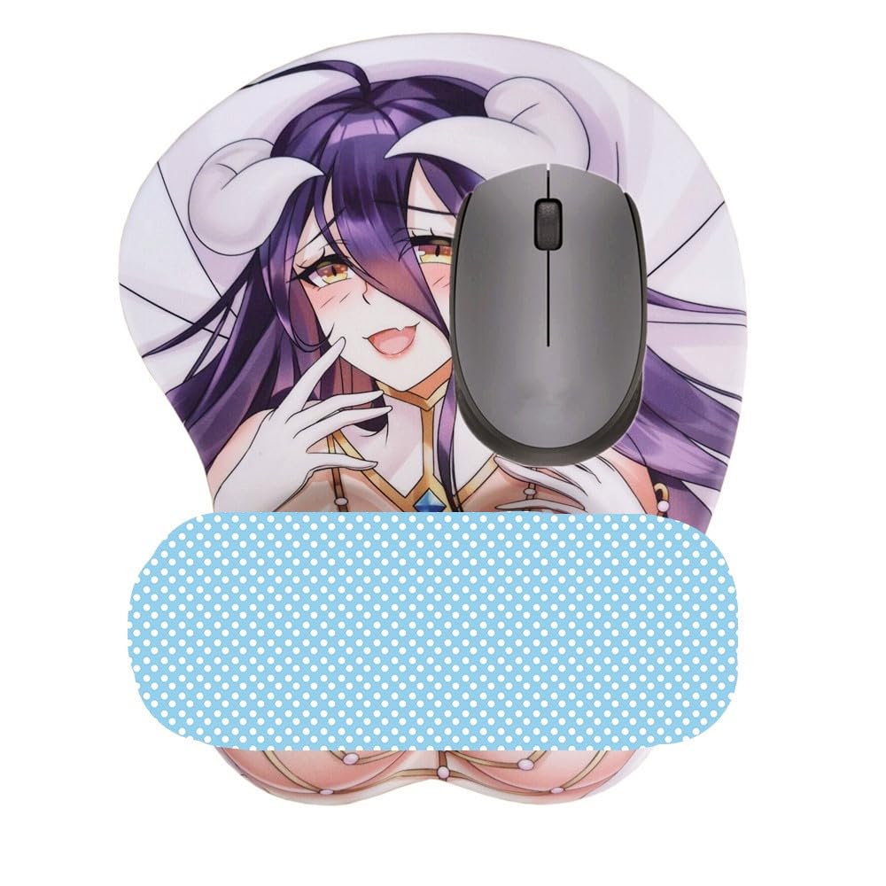 3D Mouse Pads Boob Oppai Gaming Mousepads with Wrist Rest 2Way Skin
