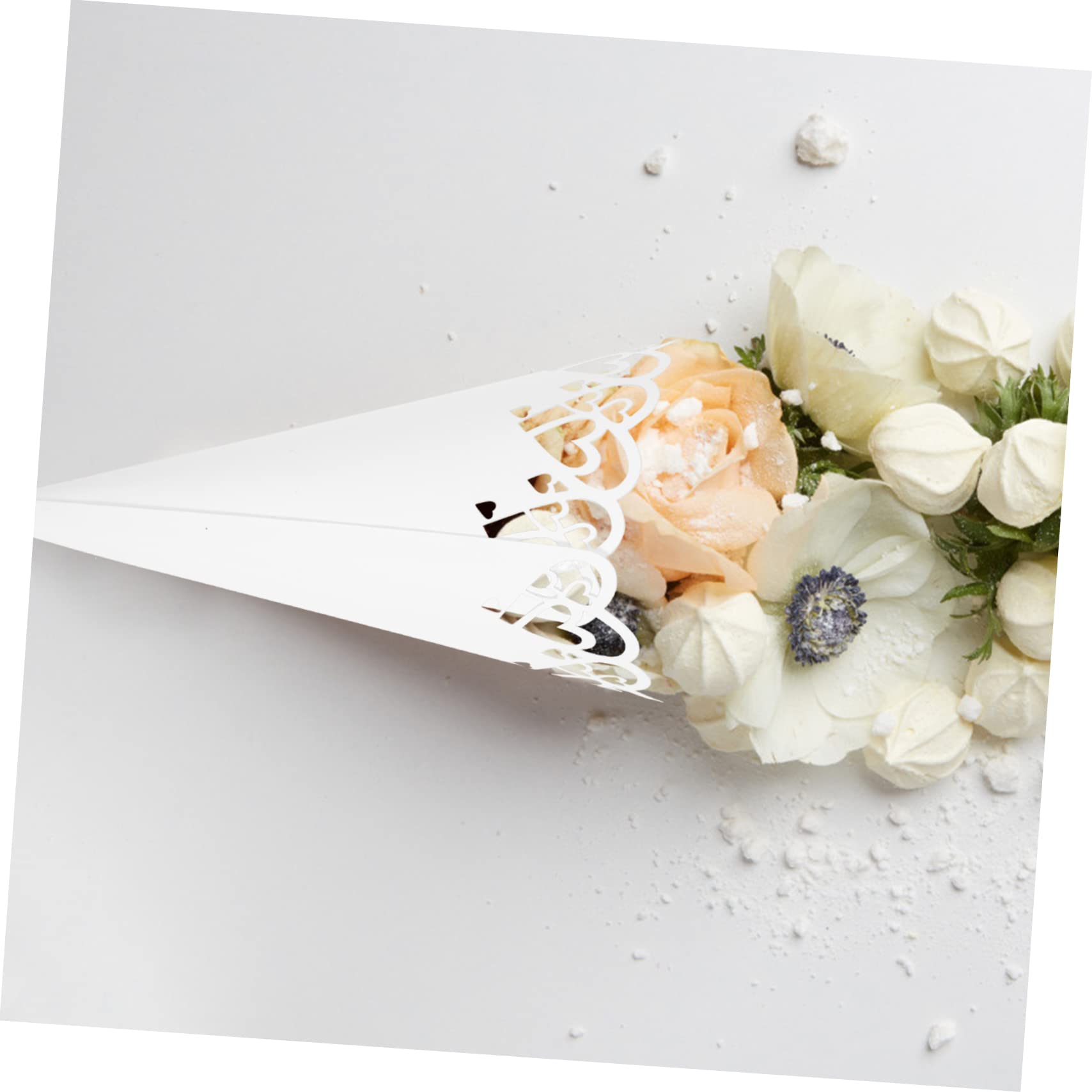 SHINEOFI 100stücke Hochzeitskonfetti Papier Mit Herz-lace Design Für Hochzeiten Babypartys Und Feiern Füllung Mit Blütenblättern Oder Konfetti