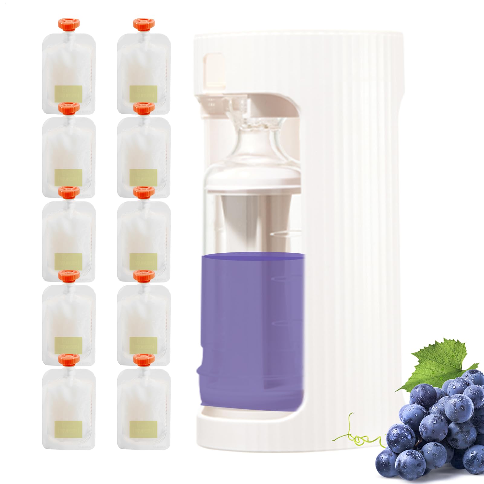 Support de poche pour compote de pommes – Kit alimentaire rechargeable, presse-purée, station de remplissage sans déversement | Préparation d'alimentation pour collations faites maison, stockage de
