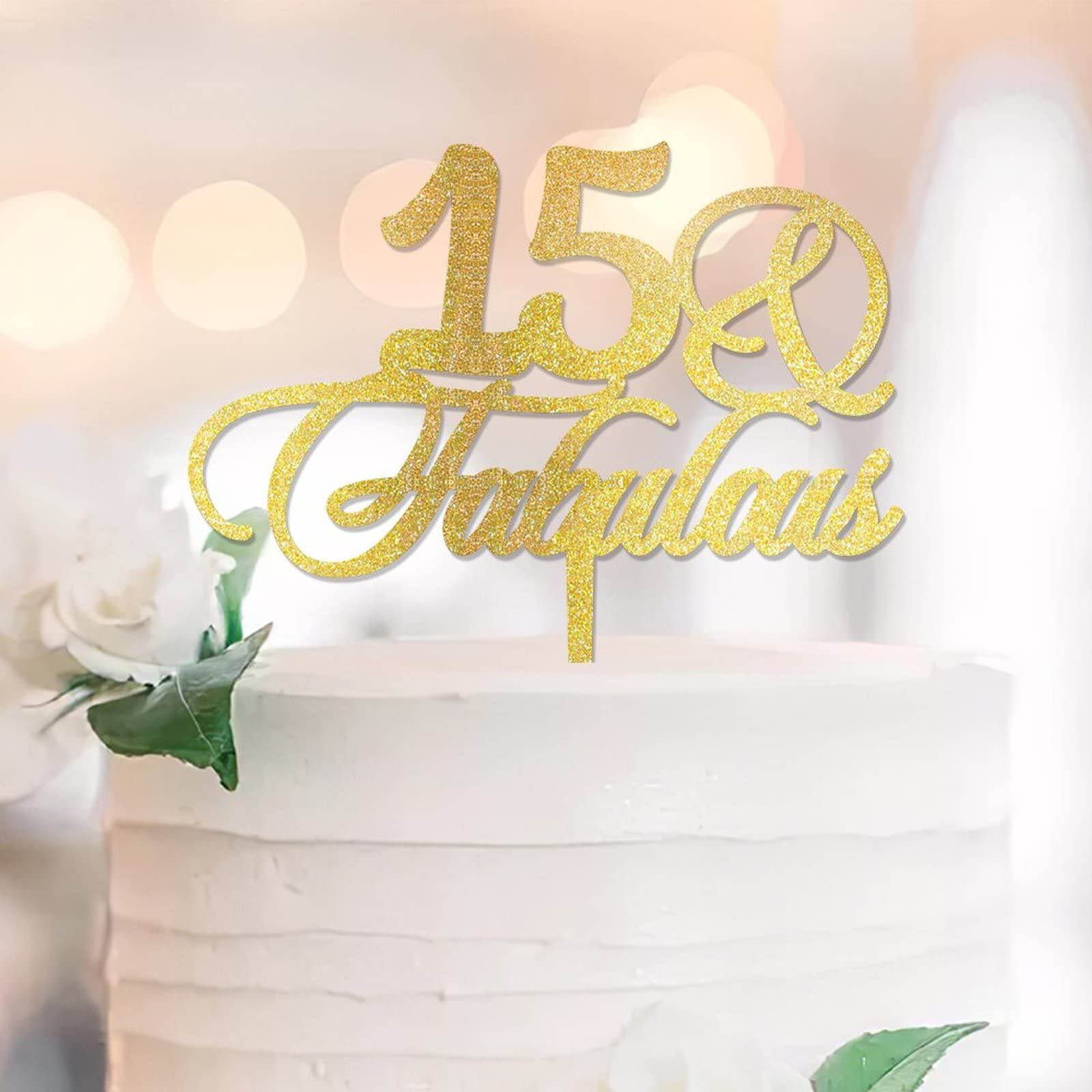 Decorazione Per Torta 15° Compleanno – 9 Pezzi Glitterati Con Topper E Palloncino, Per Ragazzo - 4