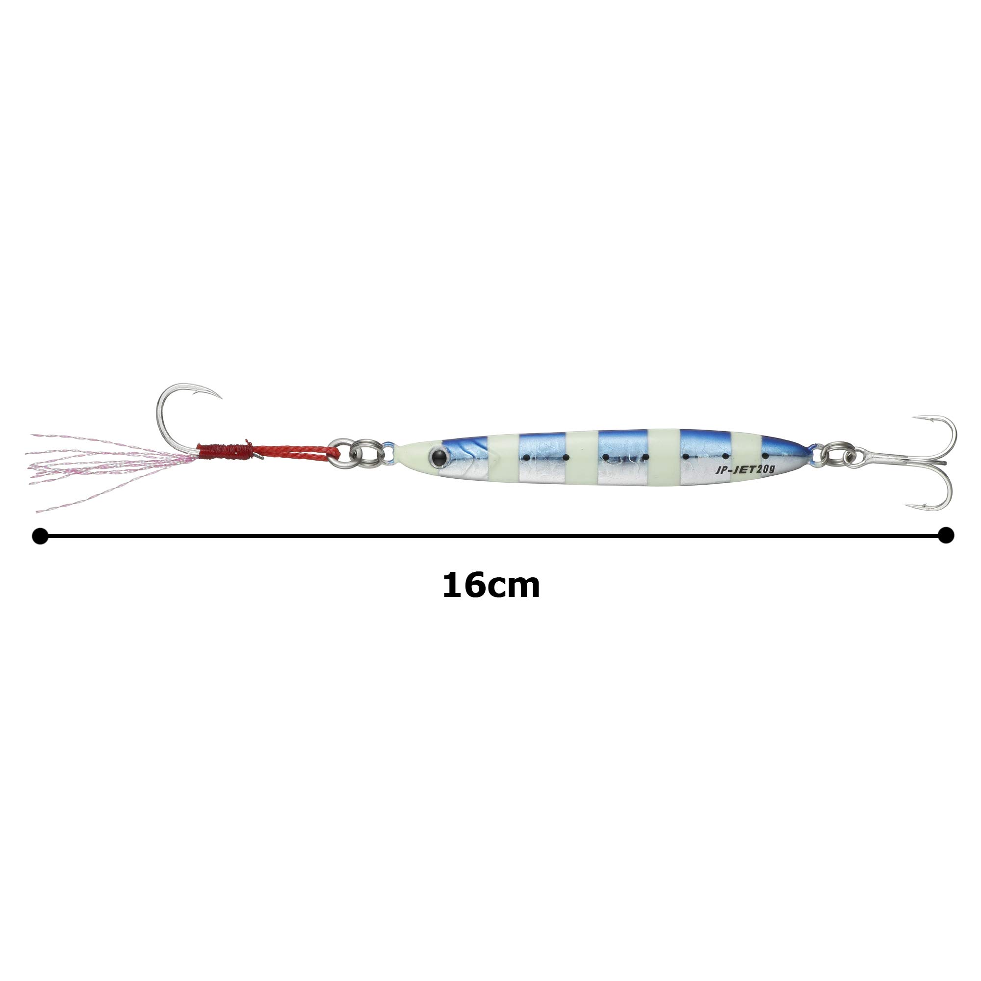 Major Craft Leurre de jigpara-Jet Long Moulage pour Rivage 20 g 30 zèbre Iwashi