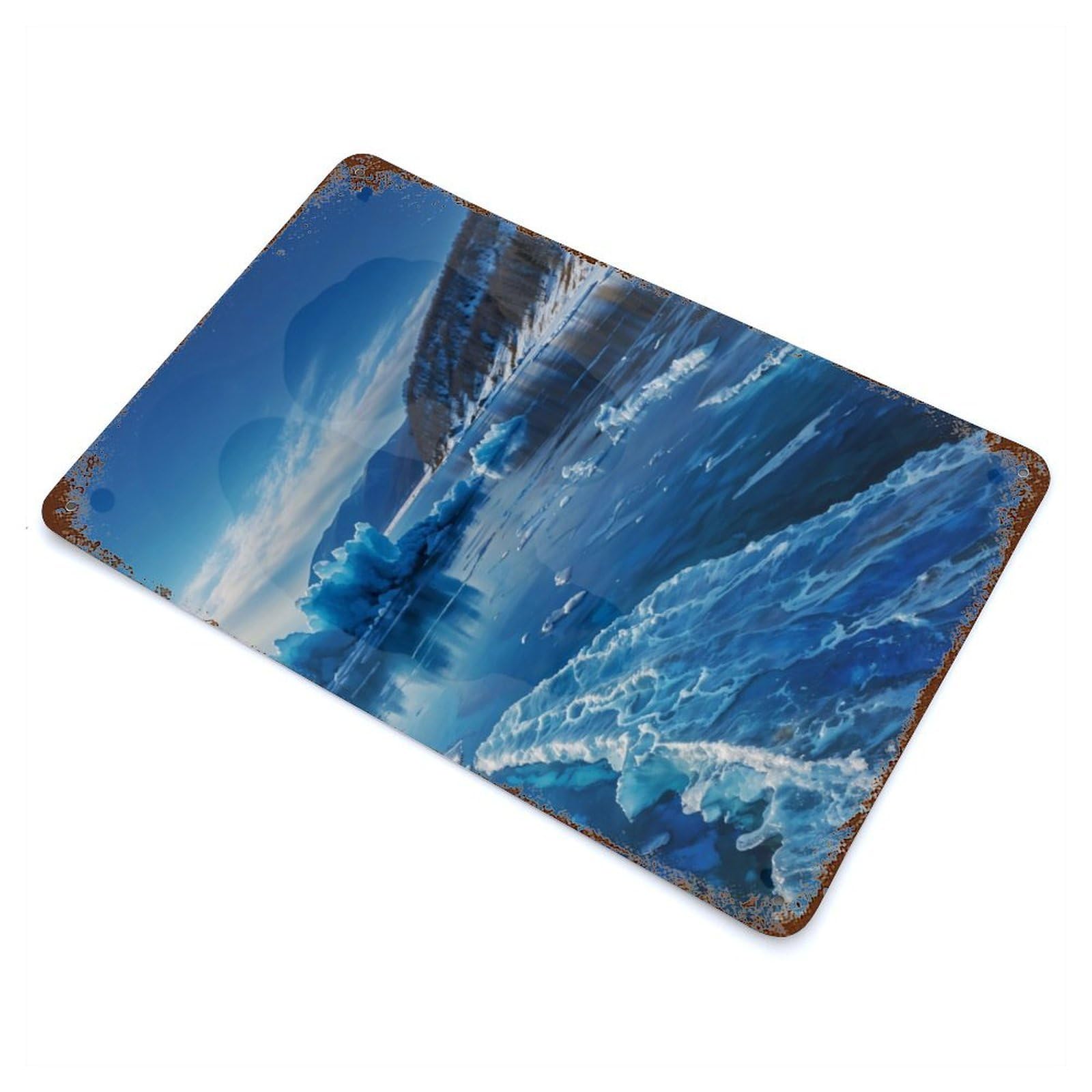 Sunlit on Lake Baikal P2 Vintage Metal Tin Sign 11.8"x7.9", Ideal for Cafe, Home Bar And Lounge Decor
