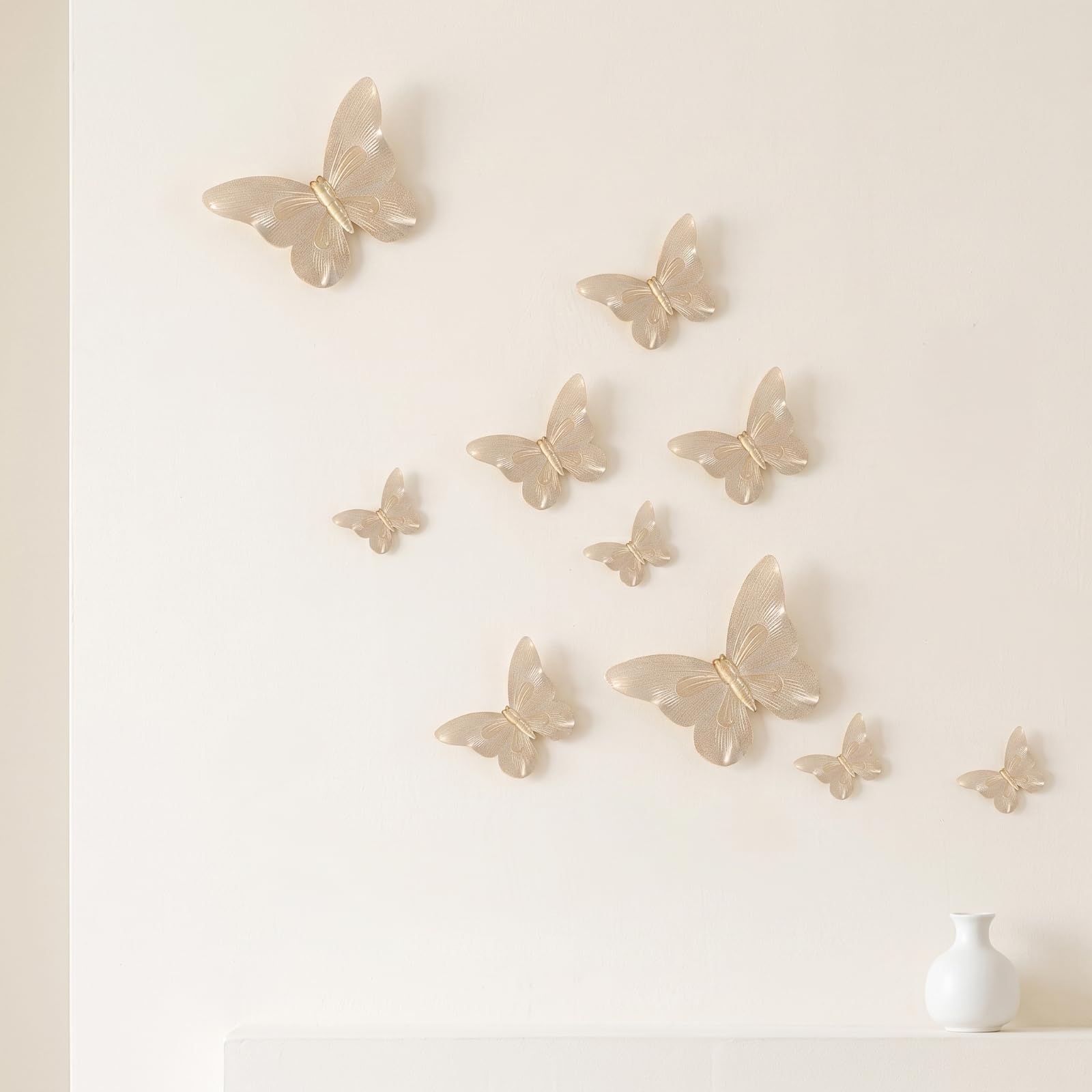 rockible Decorazioni da Parete a Tridimensionali alle Decorative Moderno Decorazione per Soggiorno, Butterfly Perch Se F