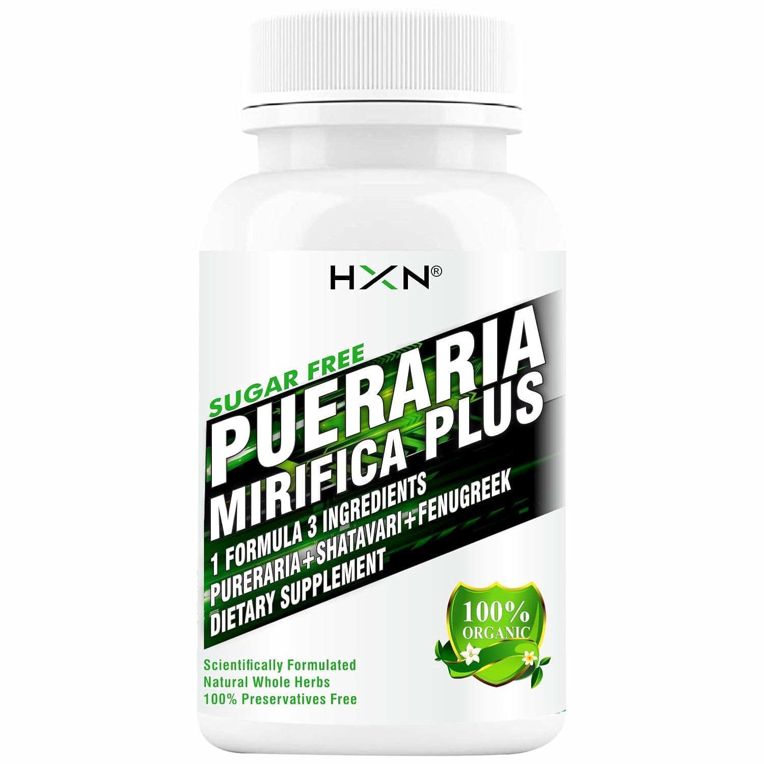 HXN Pueraria, Shatavari Supplements for Breast Health, Supports Natural Stable Mass Gain, Firmness and Lift for Women, 98% Purity, Lab Tested, Active Pueraria - 60-image-13