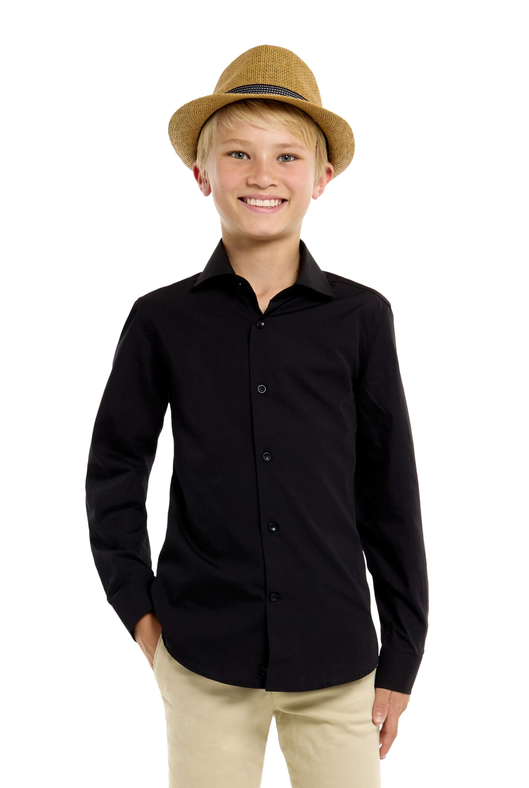 OppoSuits Camicia per ragazzi adolescenti - Camicia con bottoni - vestibilità aderente
