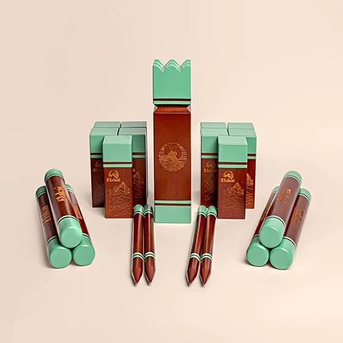 Miniatura 8 de Elakai Juegos al aire libre para adultos y familia, bolsa de transporte premium incluida Kubb gigante