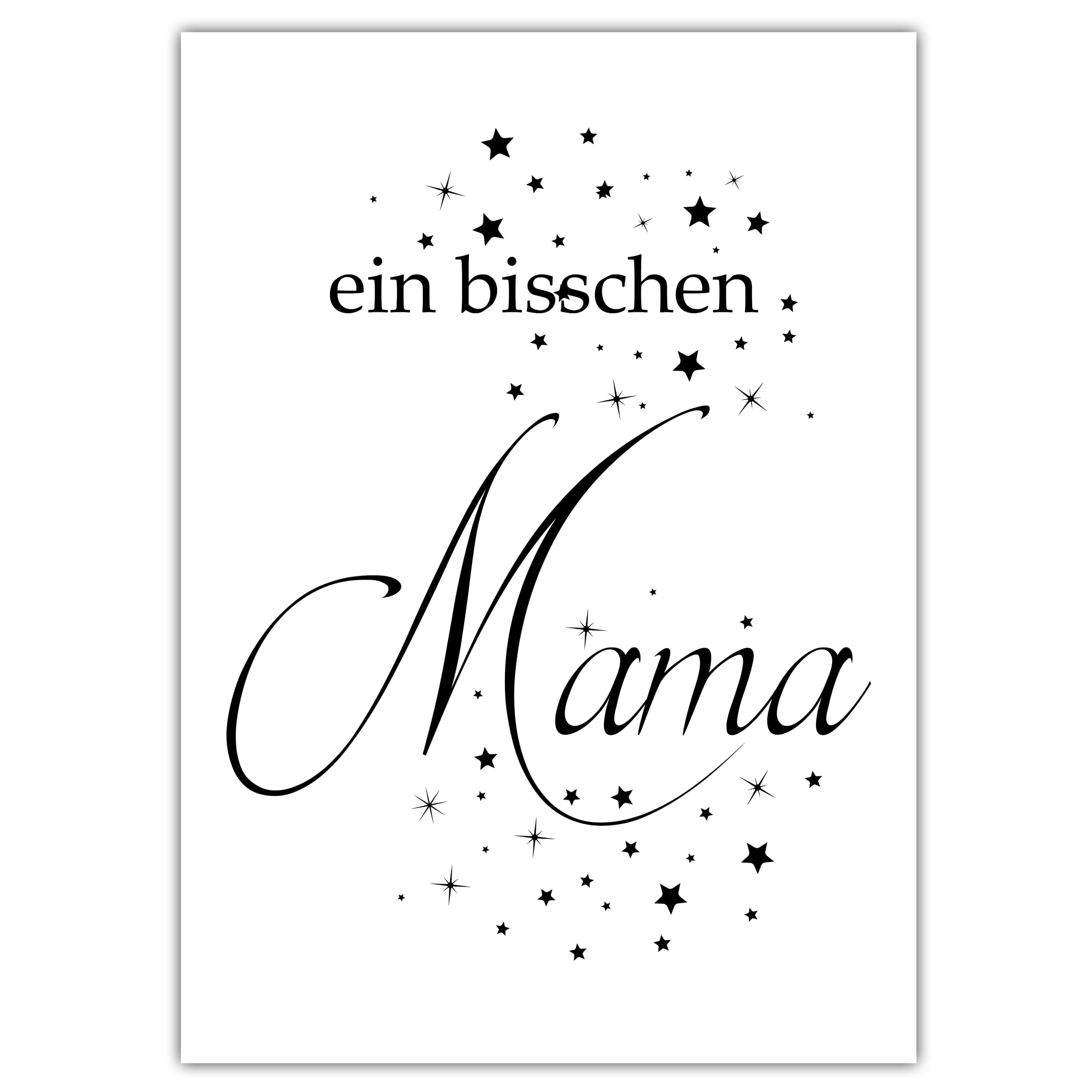 S&N Babyzimmer Poster Set – „Ein Bisschen Mama, Ein Bisschen Papa Und Ganz Viel Wunder“, DIN A4, Schwarz-weiß, Als Geschenk Zur Geburt, Made In Germany