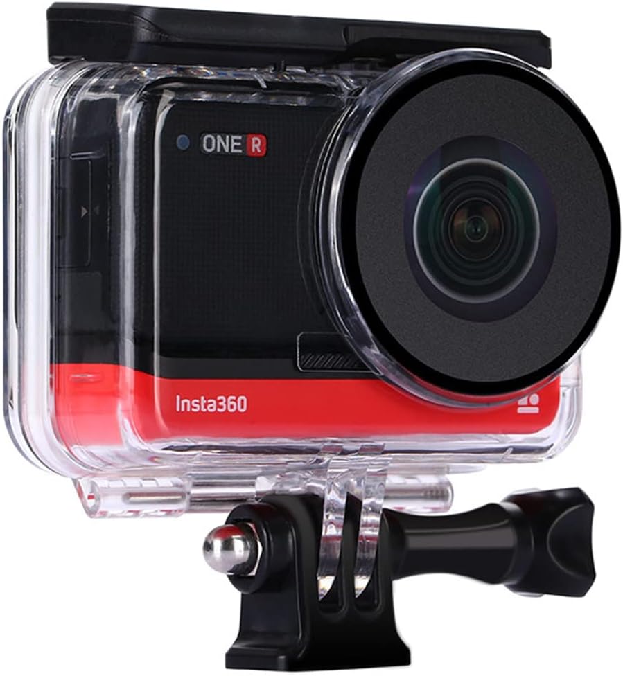 Dive Case Compatible with Insta360 ONE R 360 Degree Edition Action Camera/Waterproof Housing Underwater Diving Protective Shell 30M w/Bracket Thumbscrew Accessory